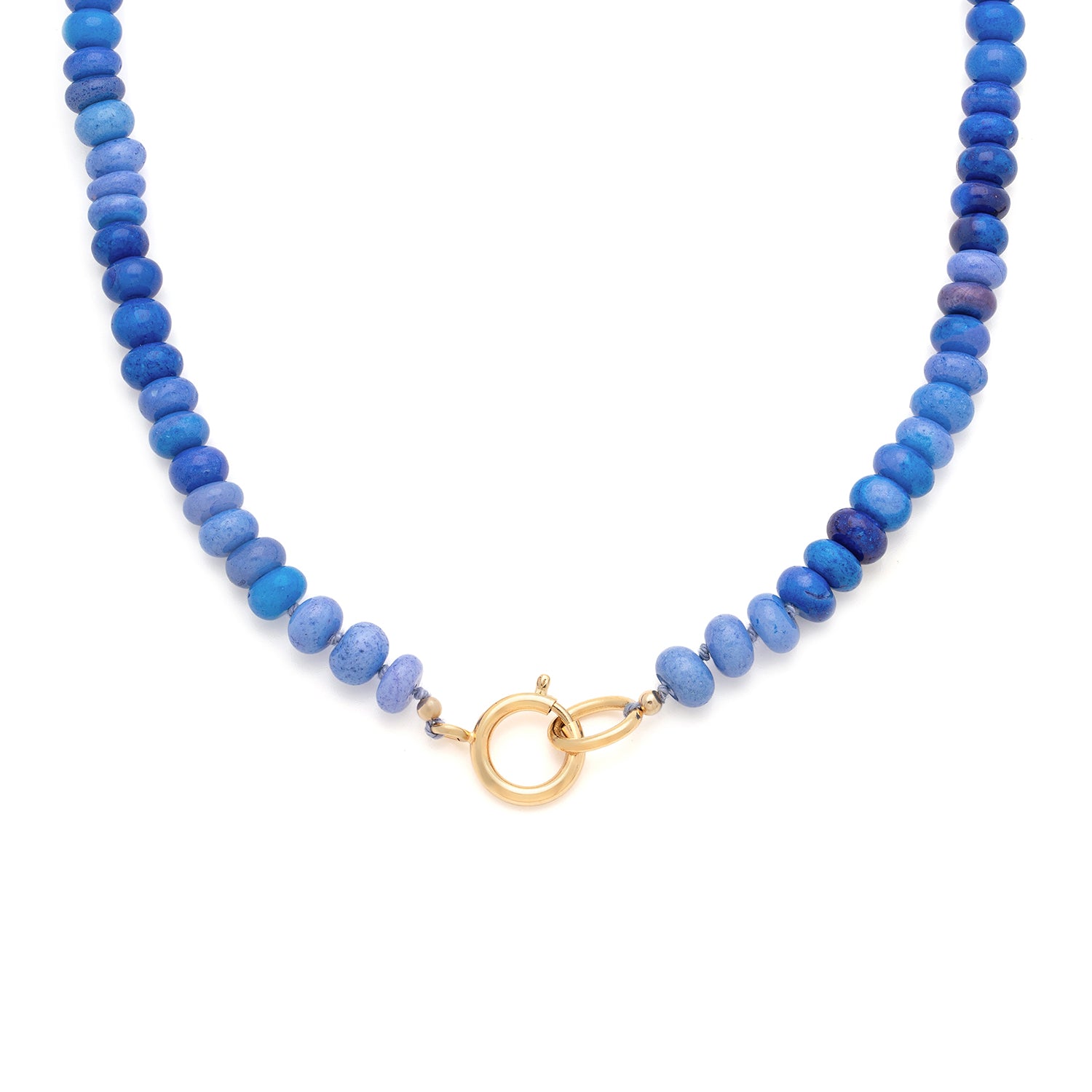 Dark Blue Opal Gemstone Necklace
