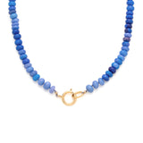 Gemstone Necklace | Dark Blue Opal
