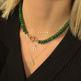 Gemstone Necklace | Green Quartz