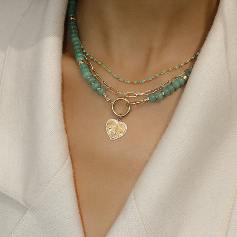 Gemstone Necklace | Jade
