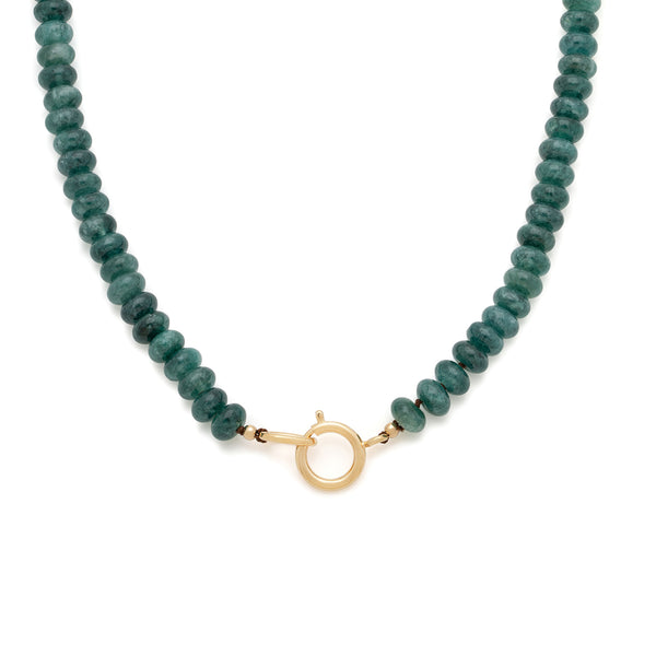 Gemstone Necklace | Moss Quartz