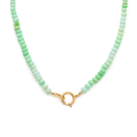 Gemstone Necklace | Bright Lime Opal