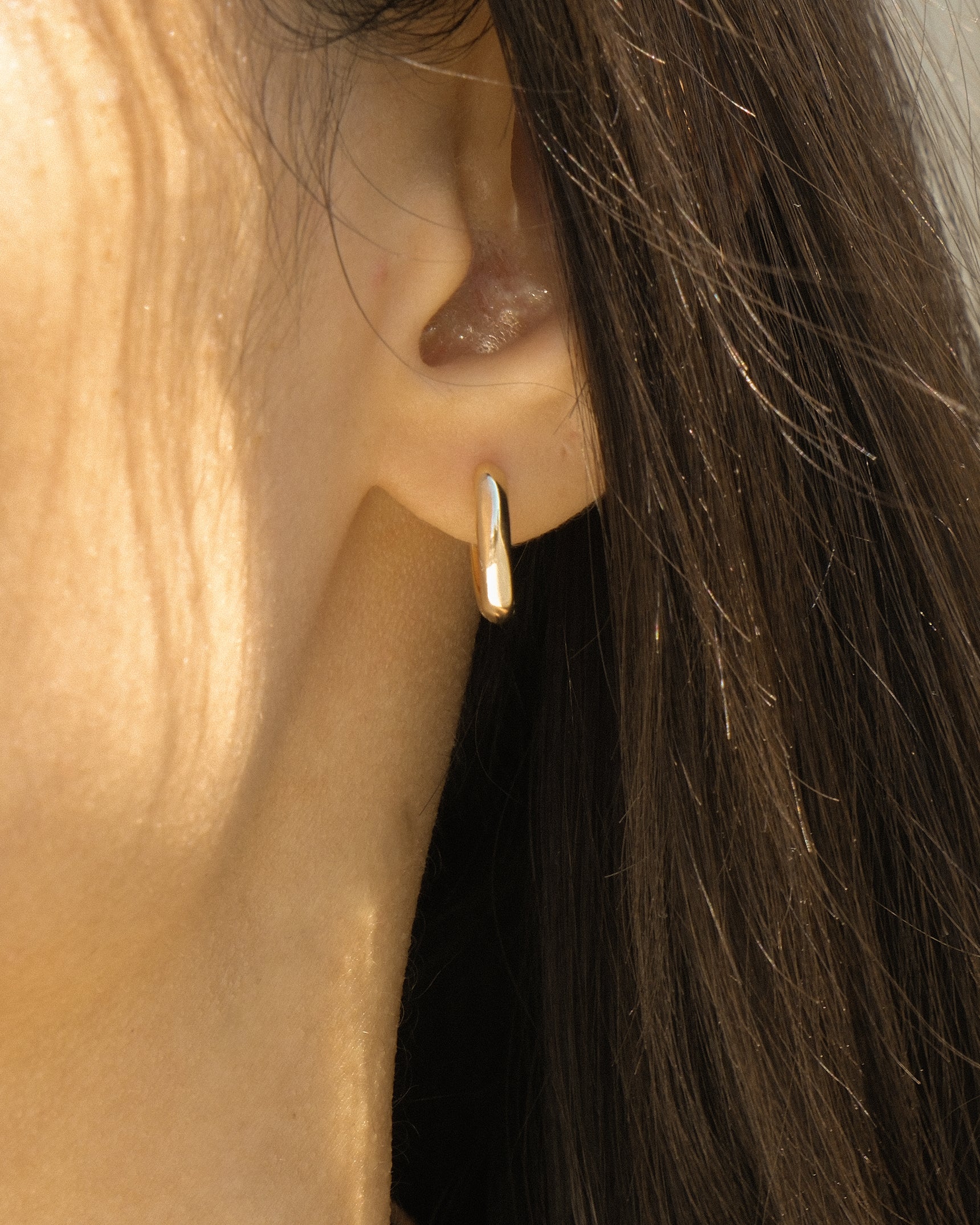 Square Huggie Hoops