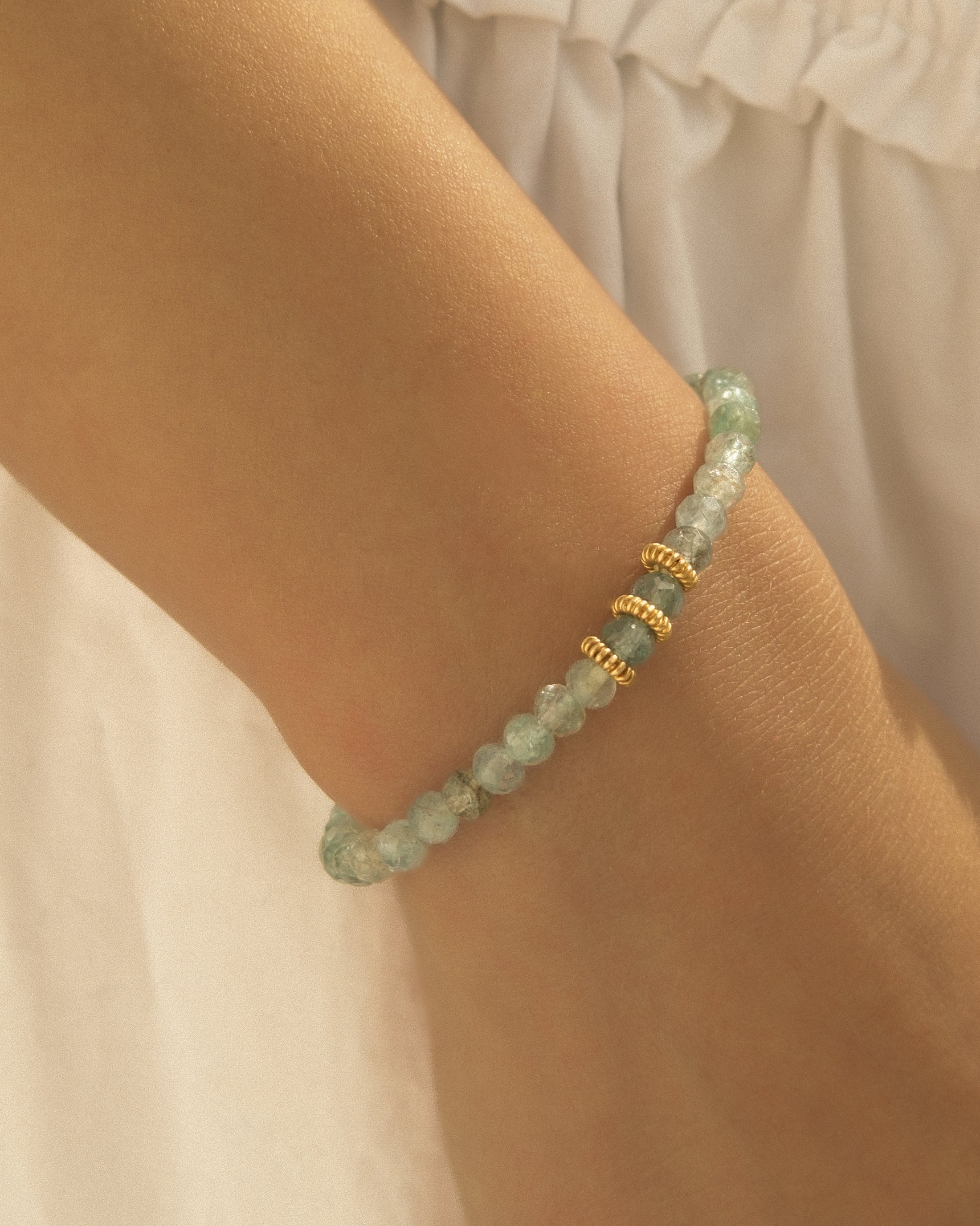Blue Apatite Gemstone Bracelet
