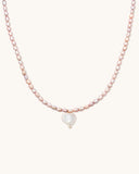 Heart Pearl Necklace