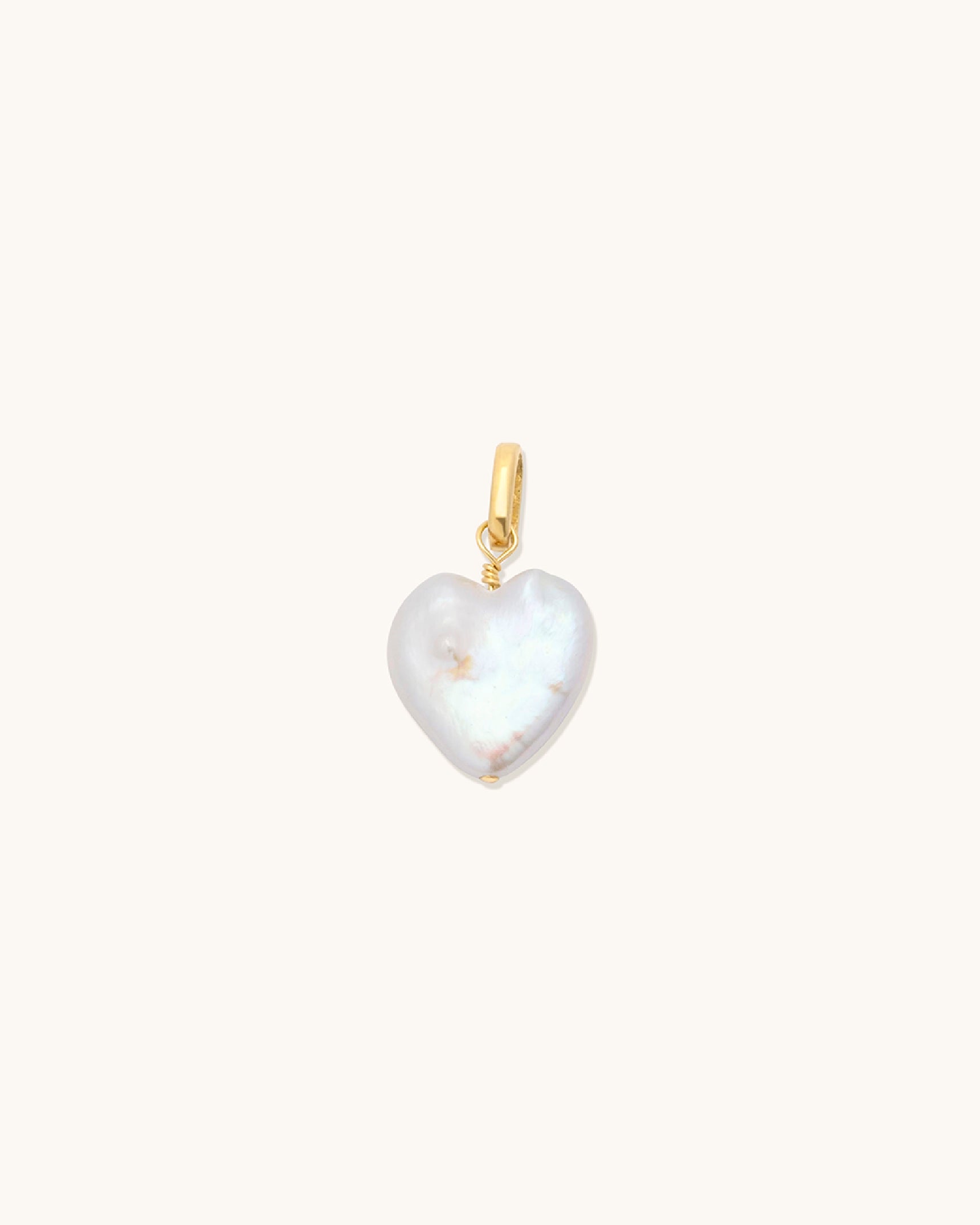 Puffy Heart Pearl Pendant