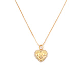 Heart-Ray Necklace | Goldfill & Diamond