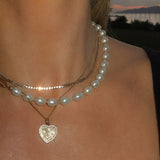 Heart-Ray Necklace | Goldfill & Diamond