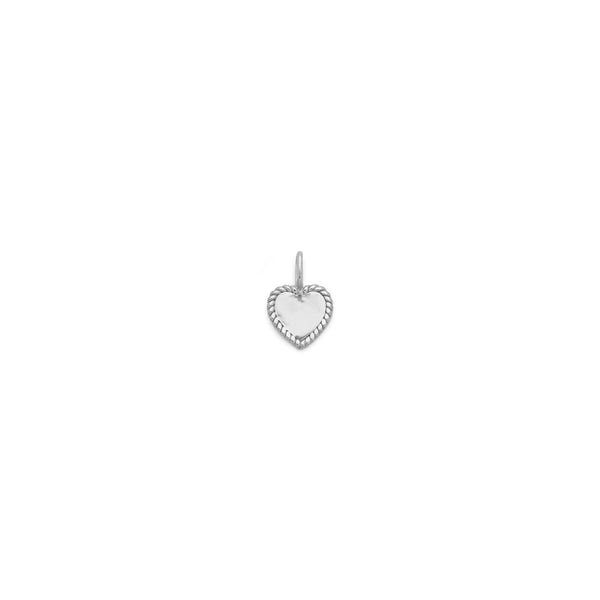 Heart Rope Pendant | Silver