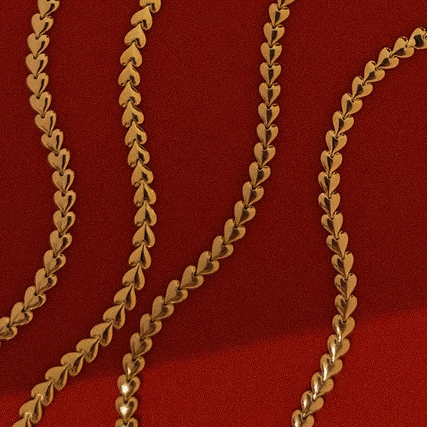 Herringheart Chain Necklace | Gold