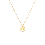 Horseshoe Coin Necklace | Gold