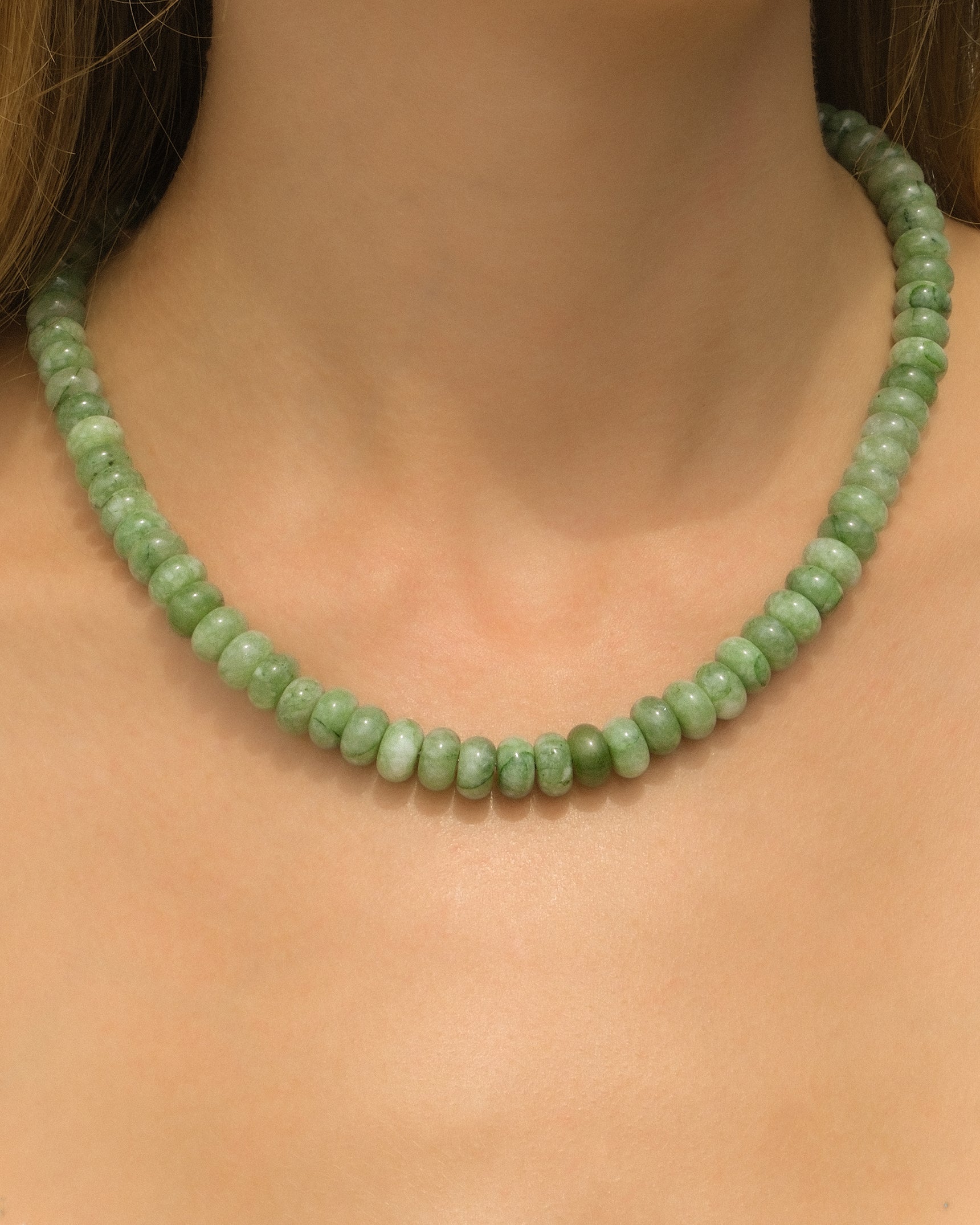 Island Green Gemstone Necklace