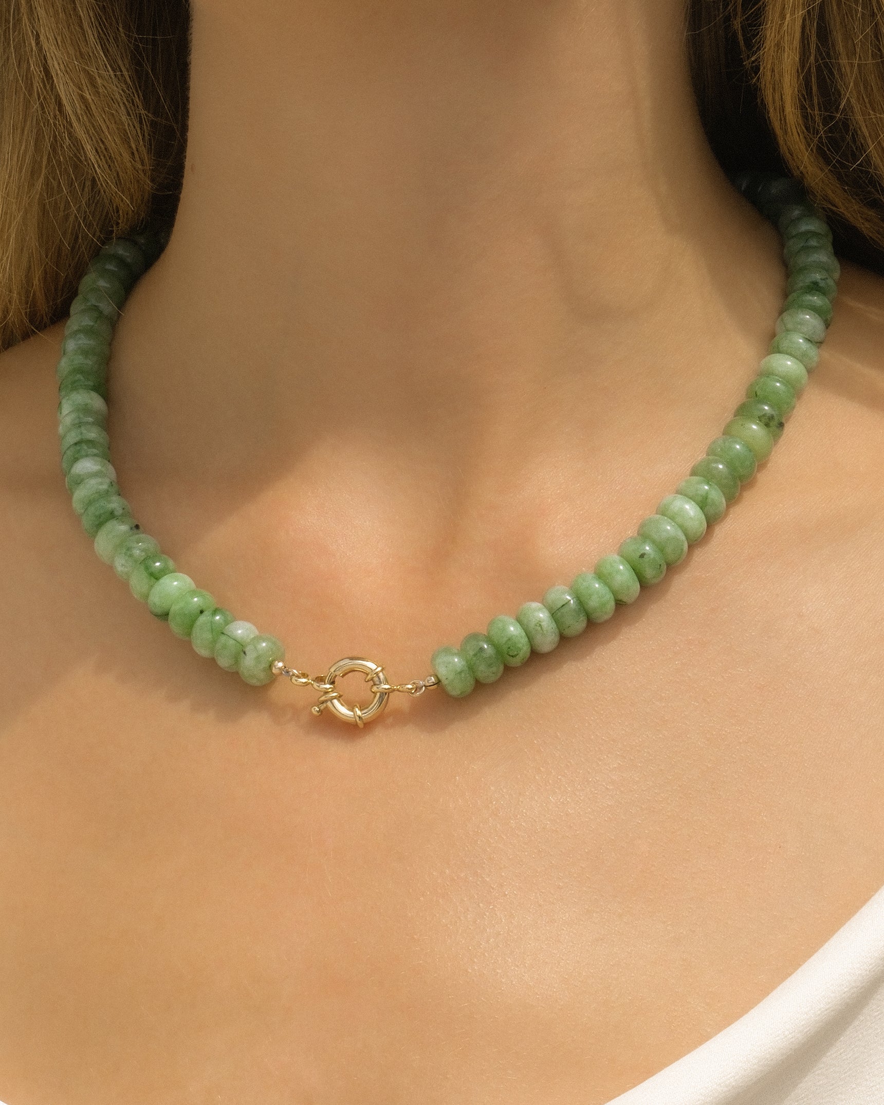 Island Green Gemstone Necklace