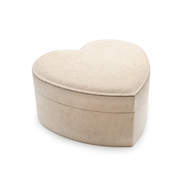 Heart Jewelry Box | Linen