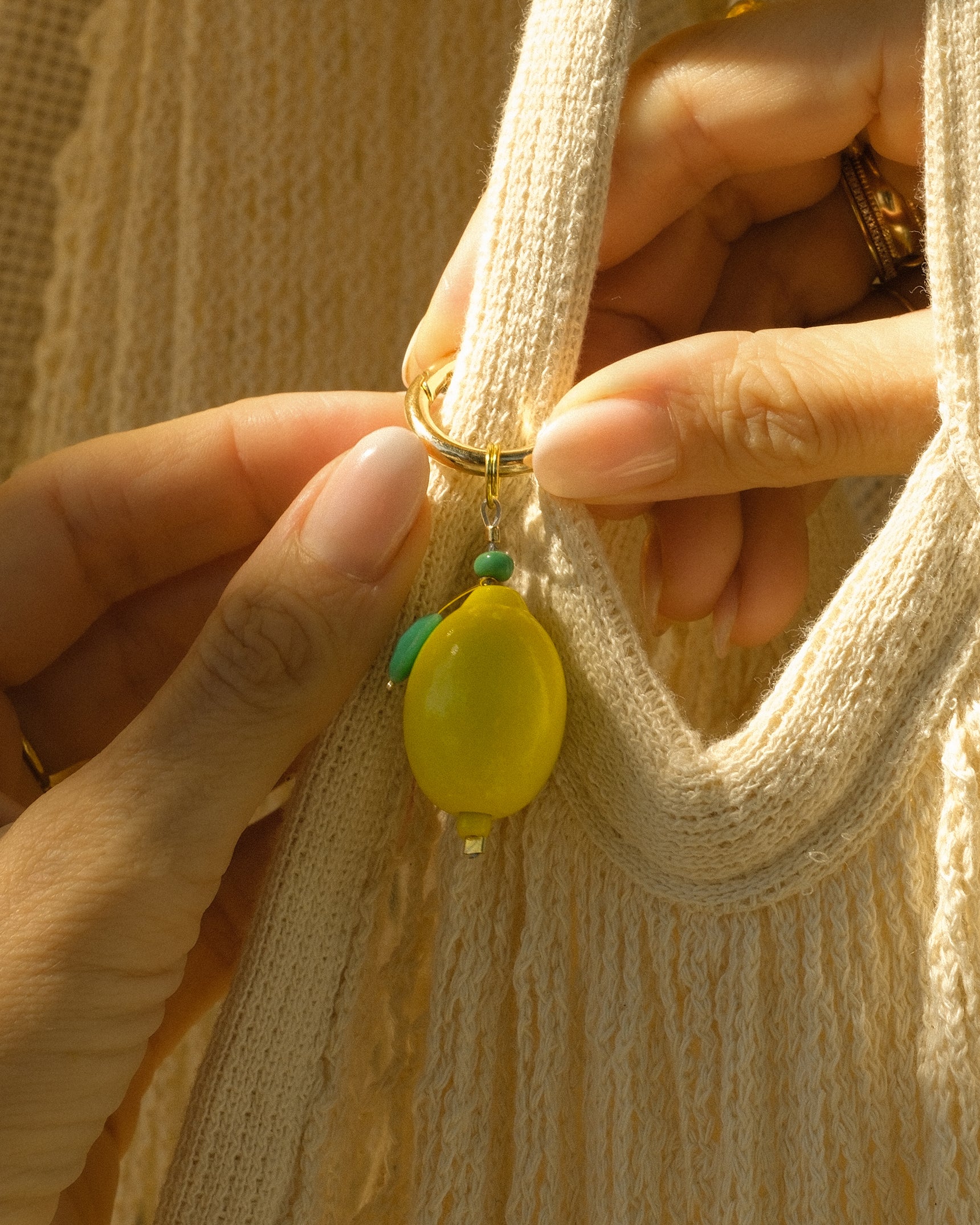 Lemon Drop Bag Charm