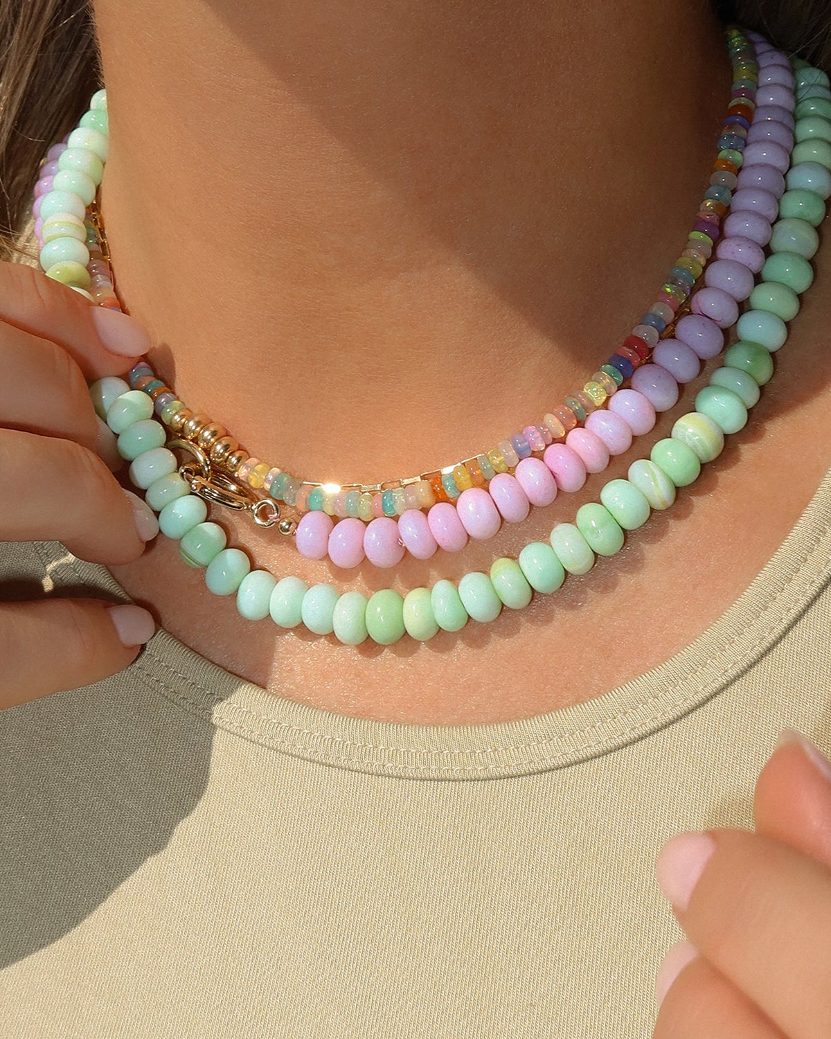 Rainbow Opal Necklace