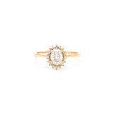 Mini Antiquity Ring | 14K Gold & Moissanite