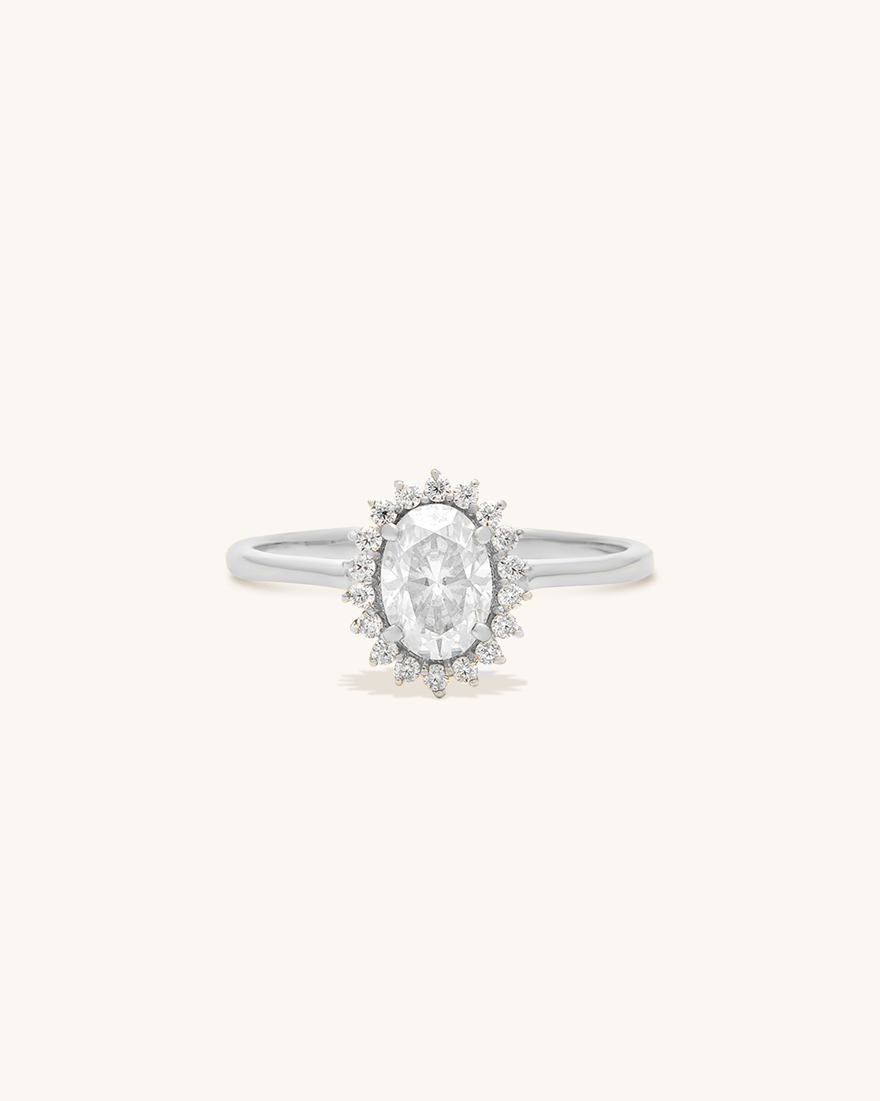 Mini Antiquity Moissanite Ring
