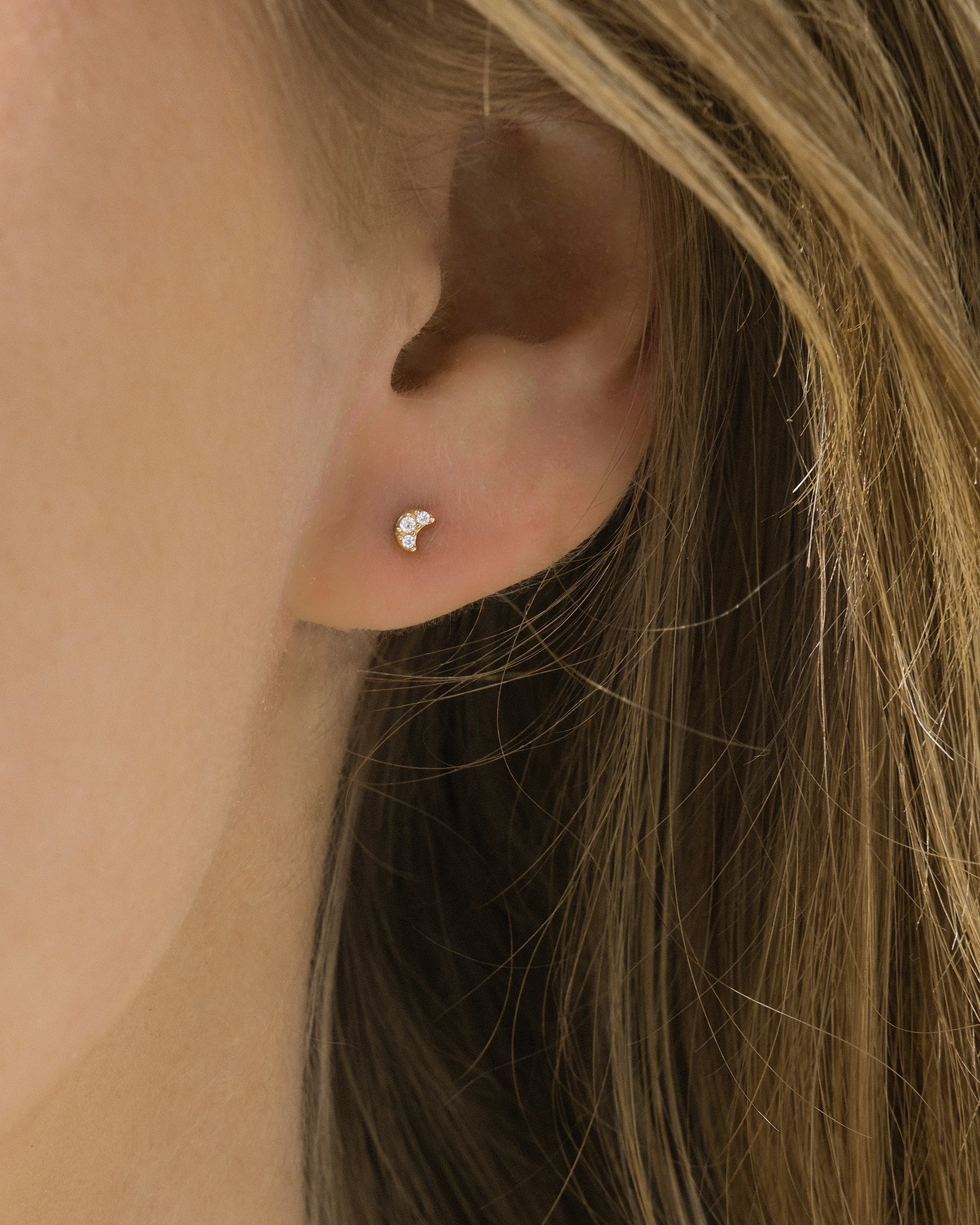 Mini Moon 10K Studs
