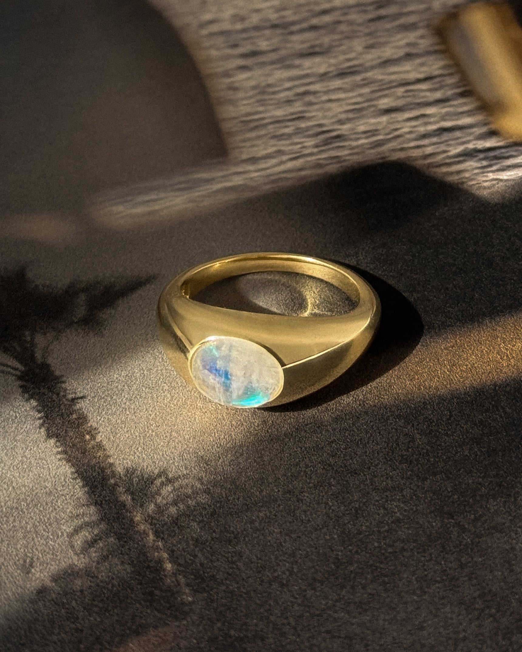 Moonstone Dome Ring