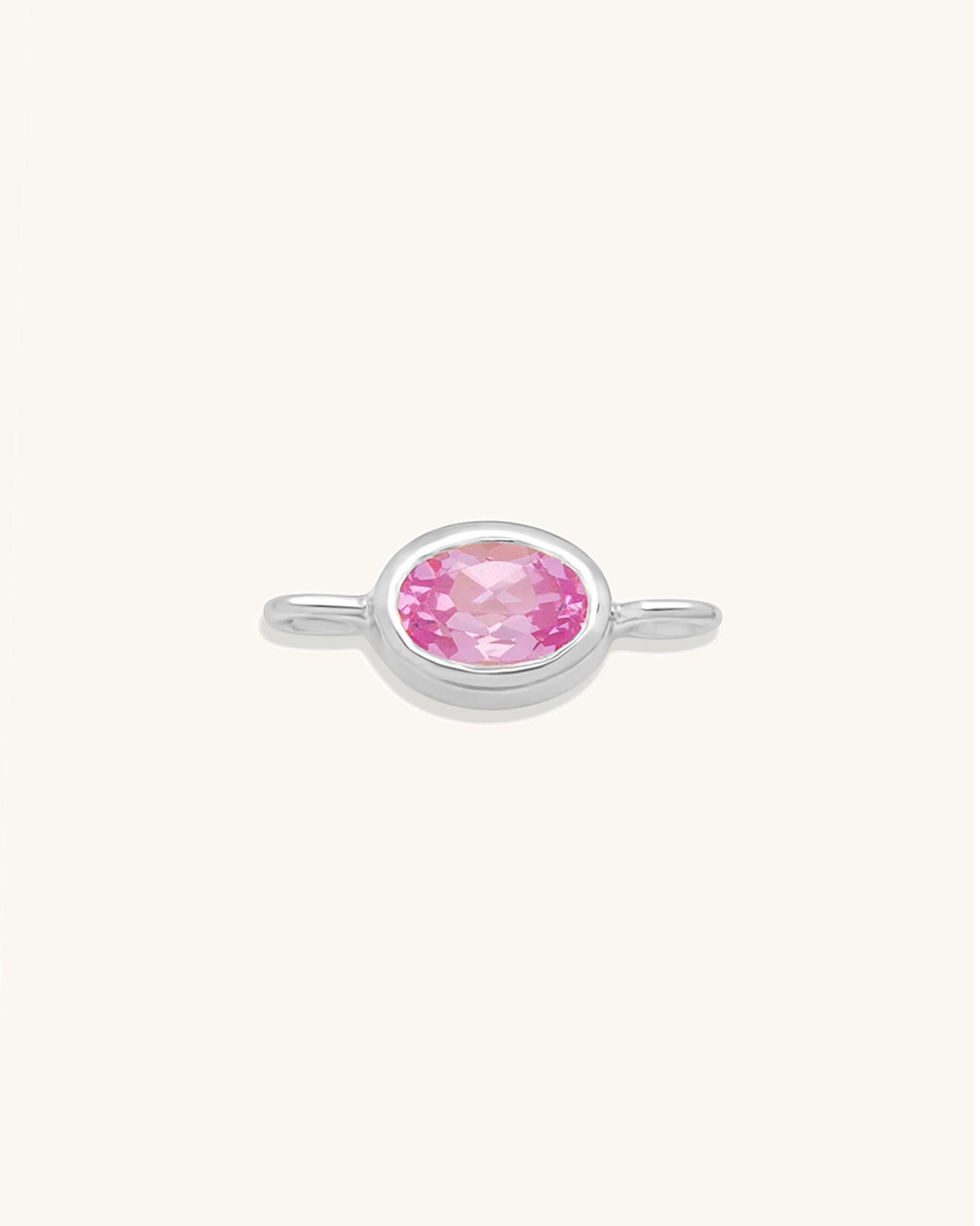Oval Gemstone Connector