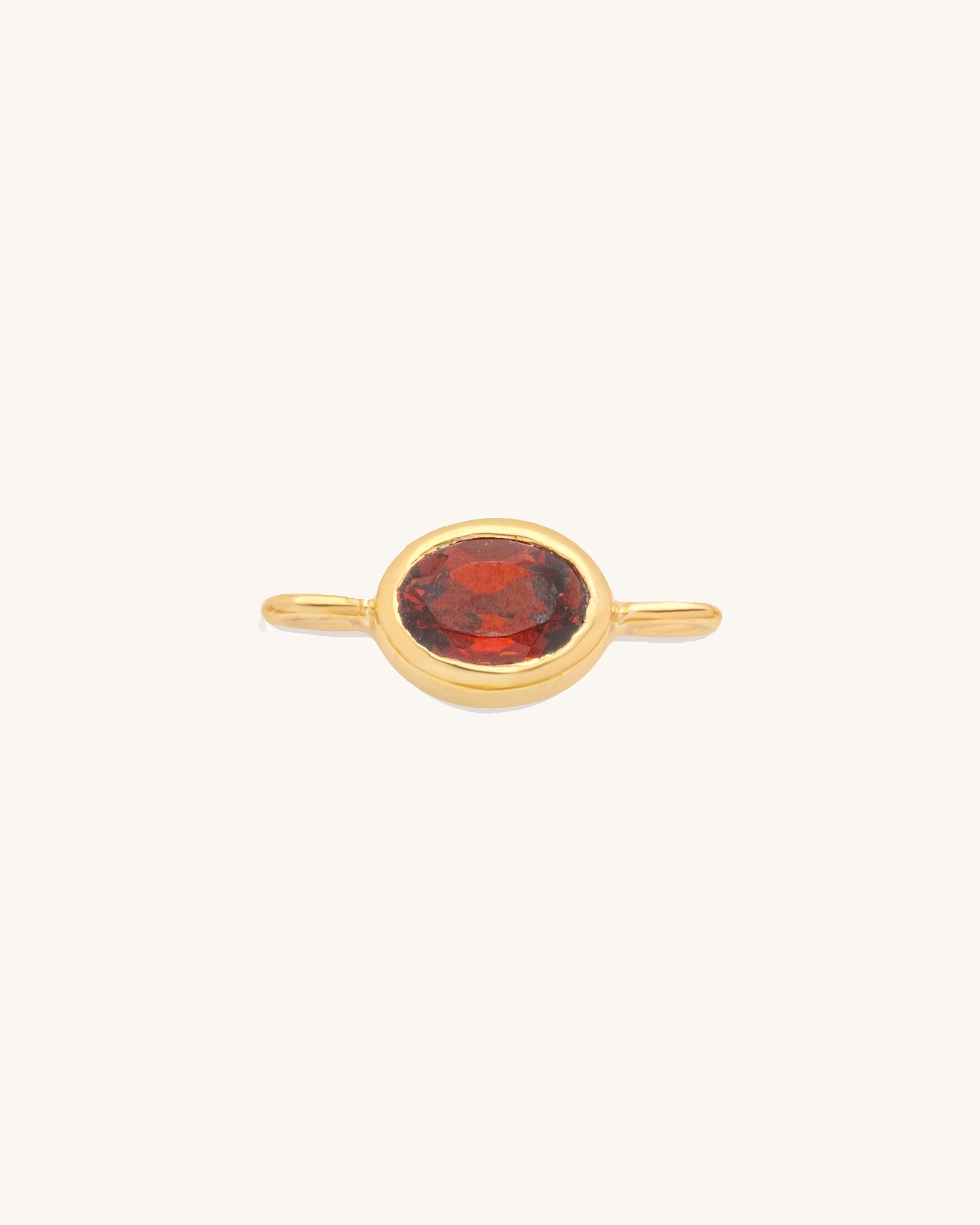 Oval Gemstone Connector