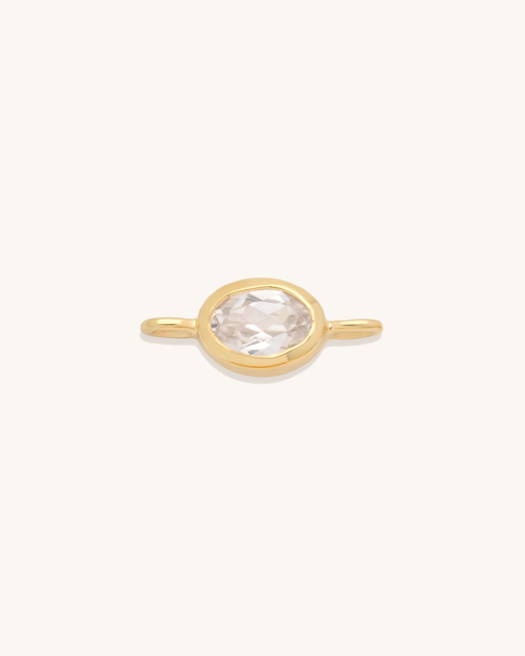 Oval Gemstone Connector