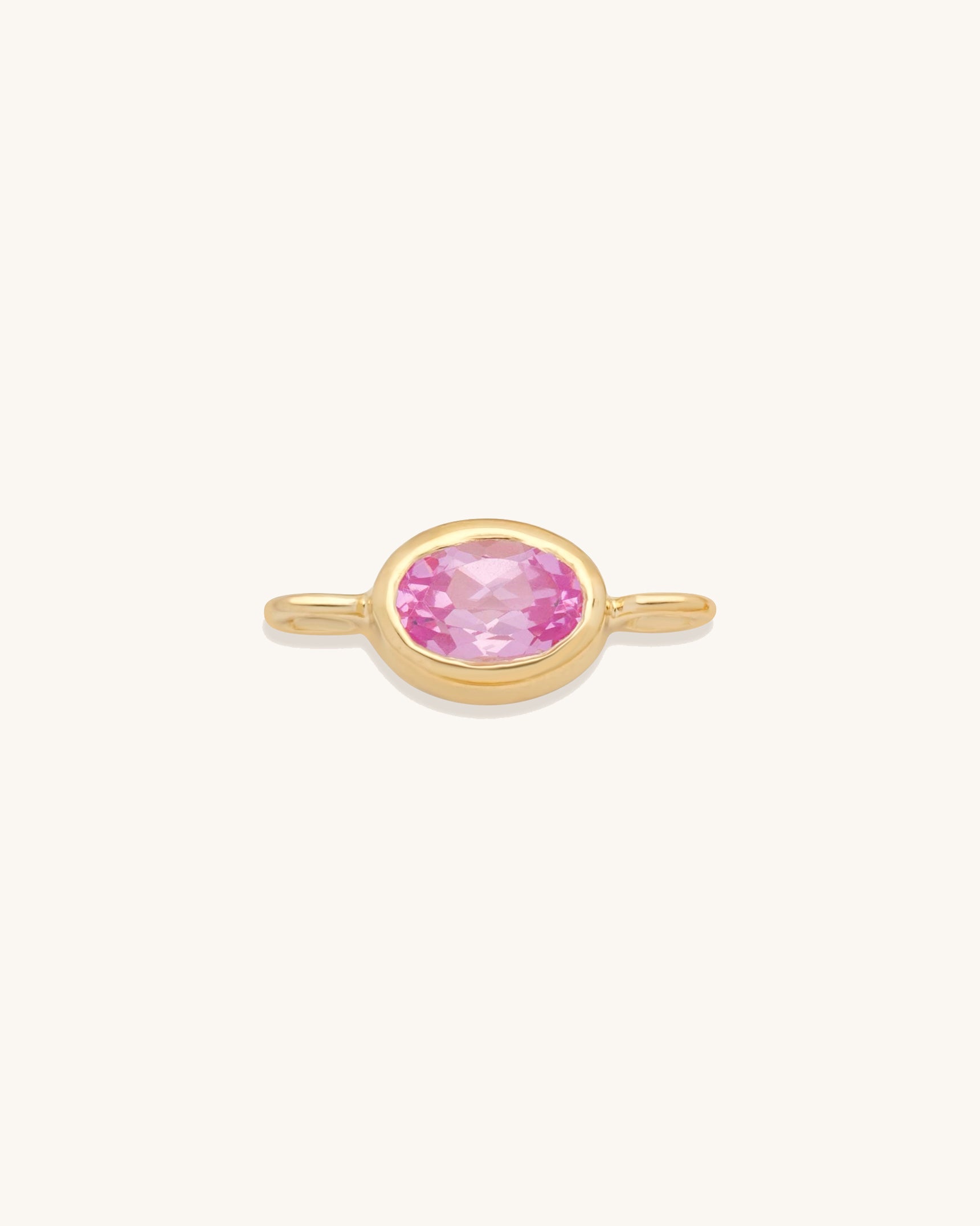 Oval Gemstone Connector