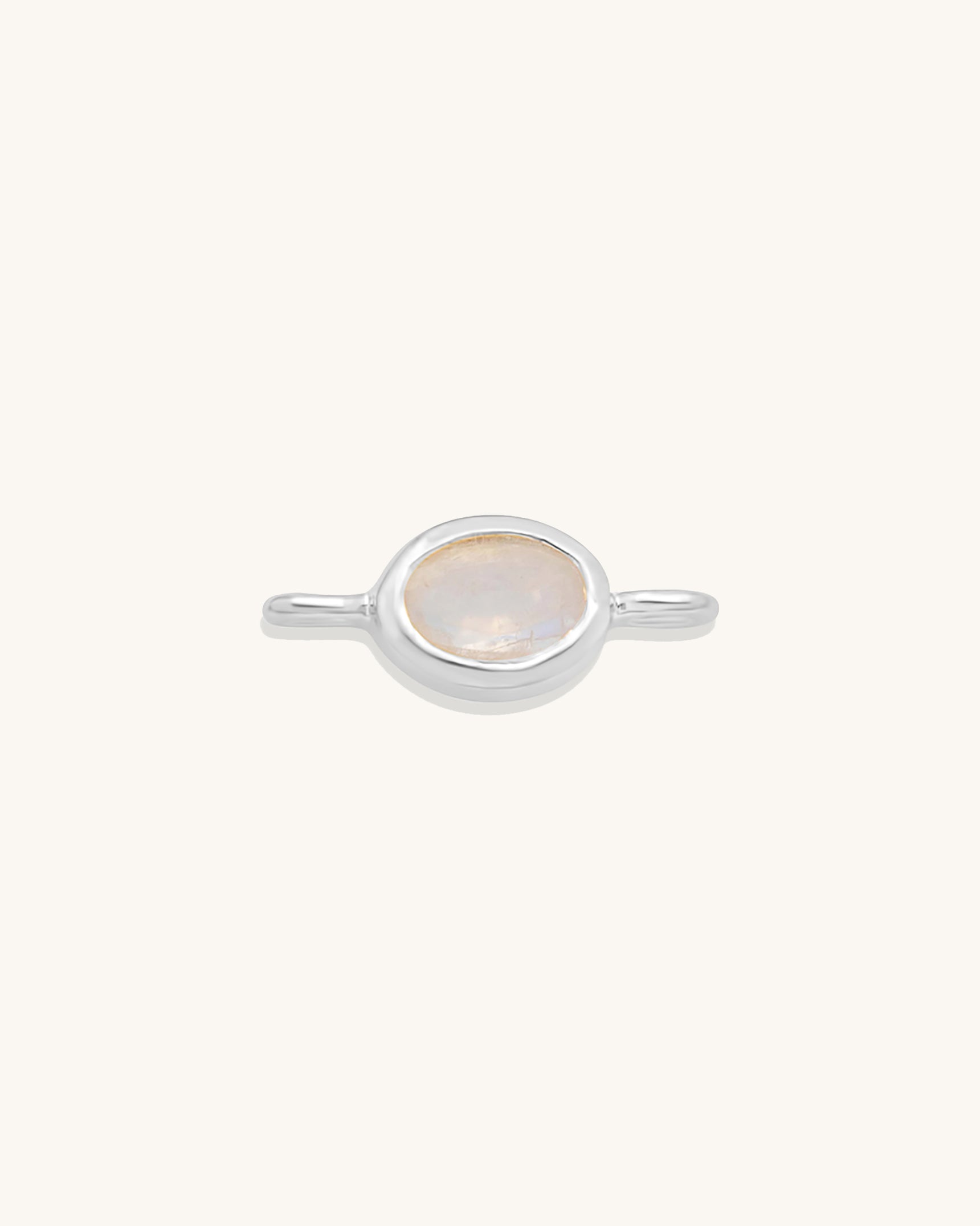 Oval Gemstone Connector