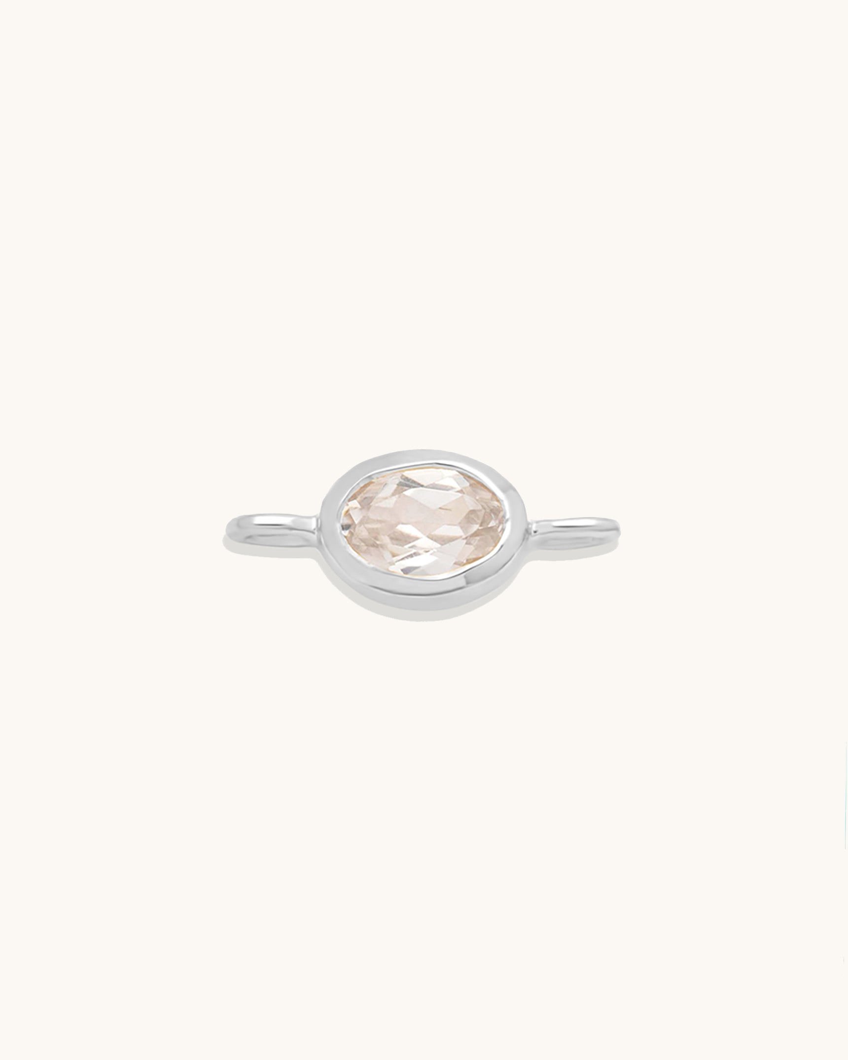 Oval Gemstone Connector