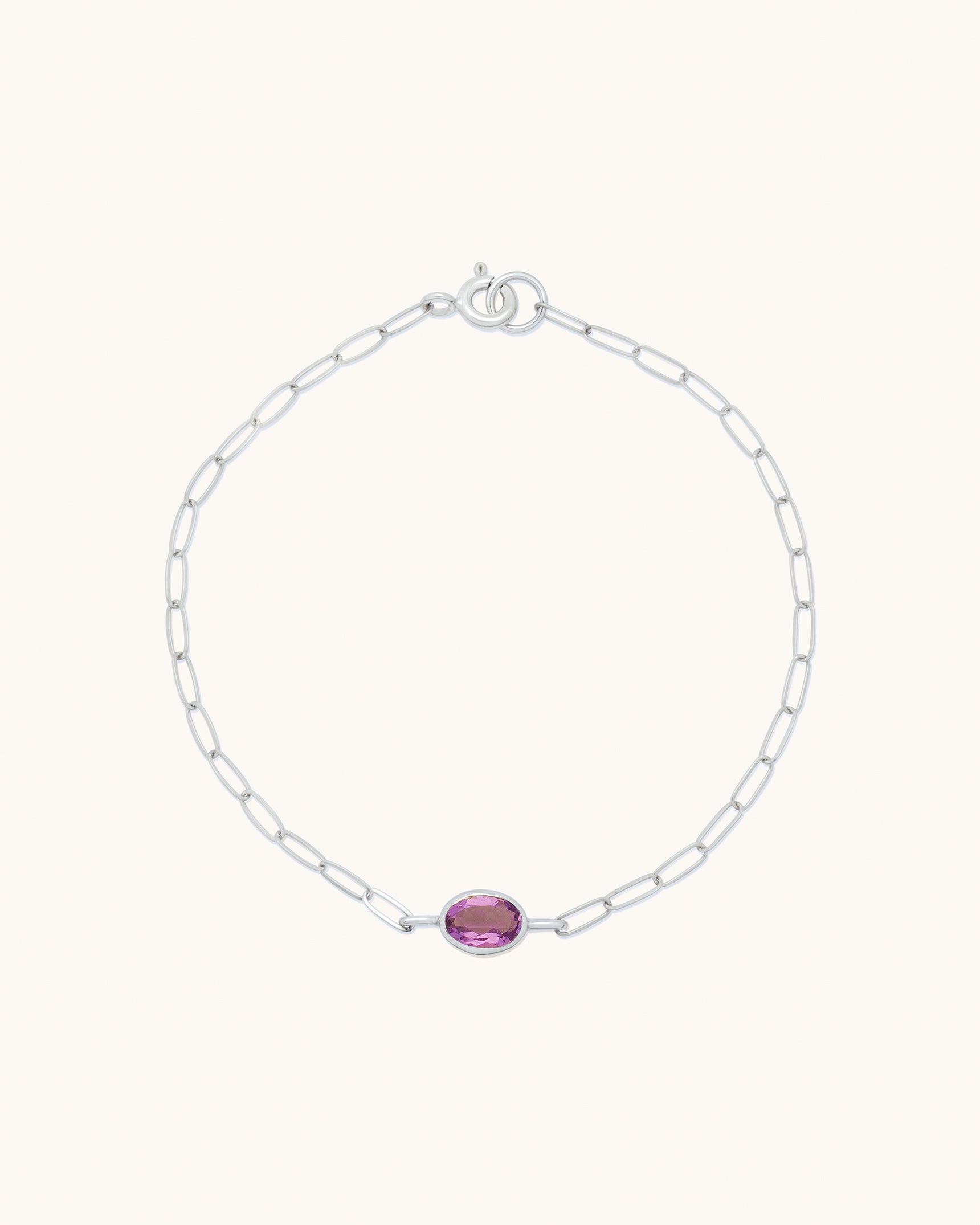 Oval Gemstone Bracelet