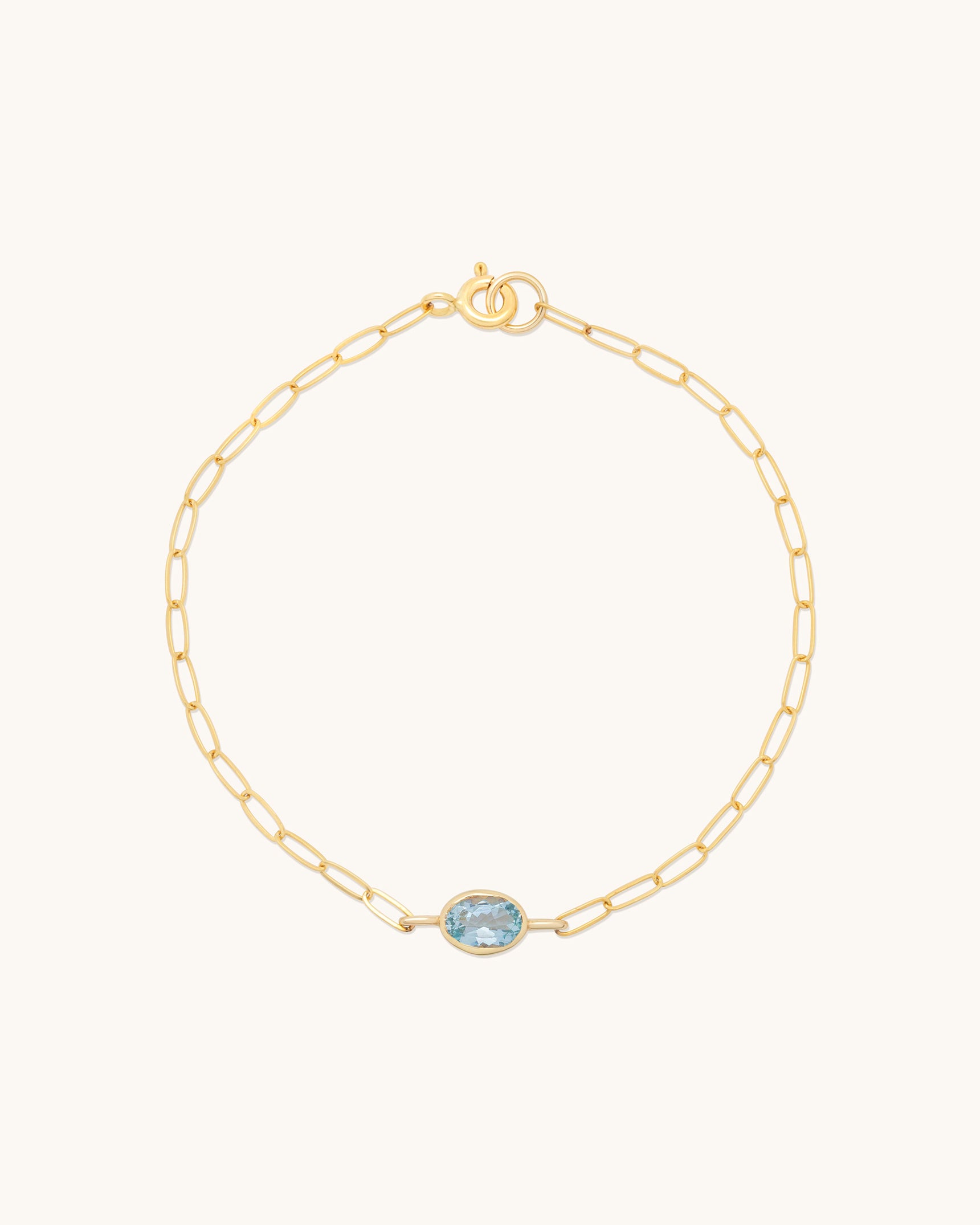 Oval Gemstone Bracelet