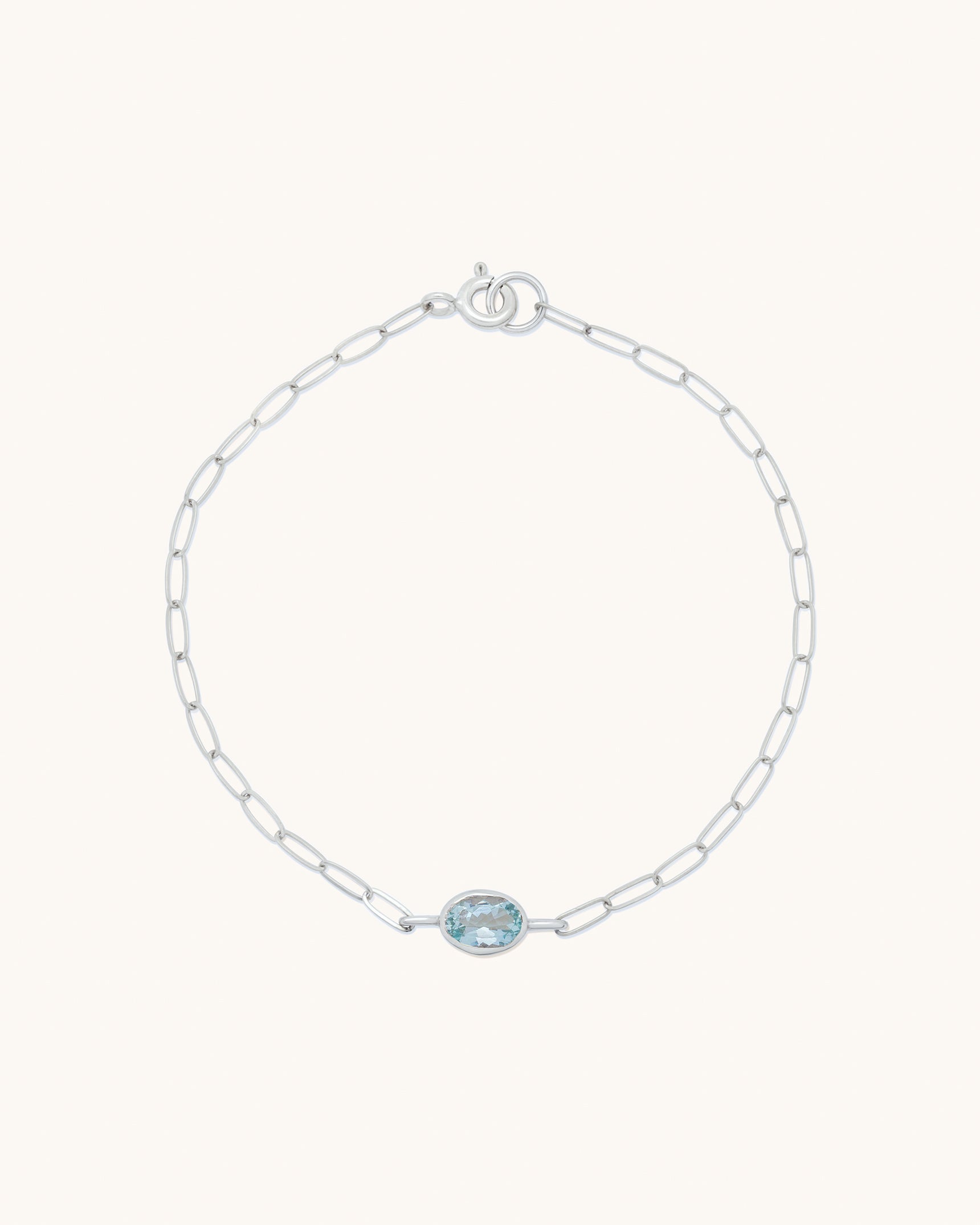 Oval Gemstone Bracelet