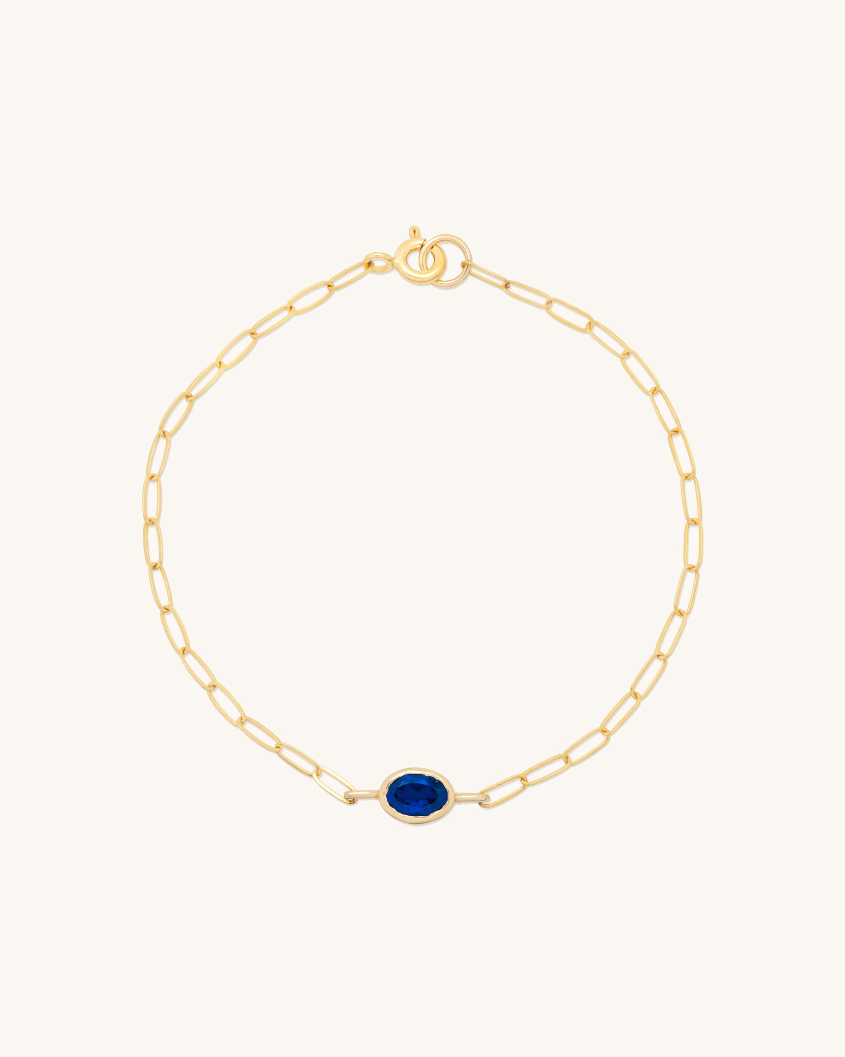 Oval Gemstone Bracelet