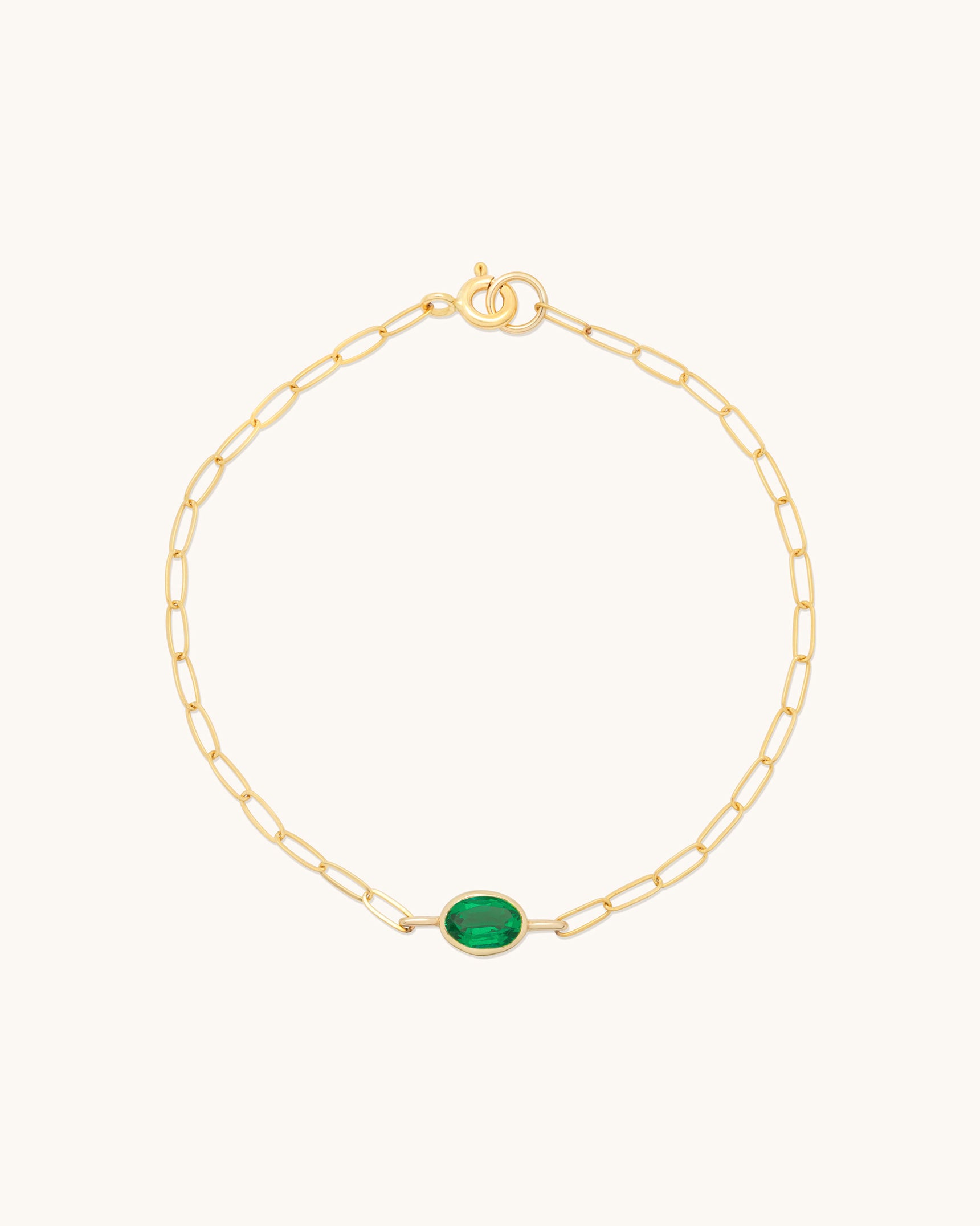 Oval Gemstone Bracelet