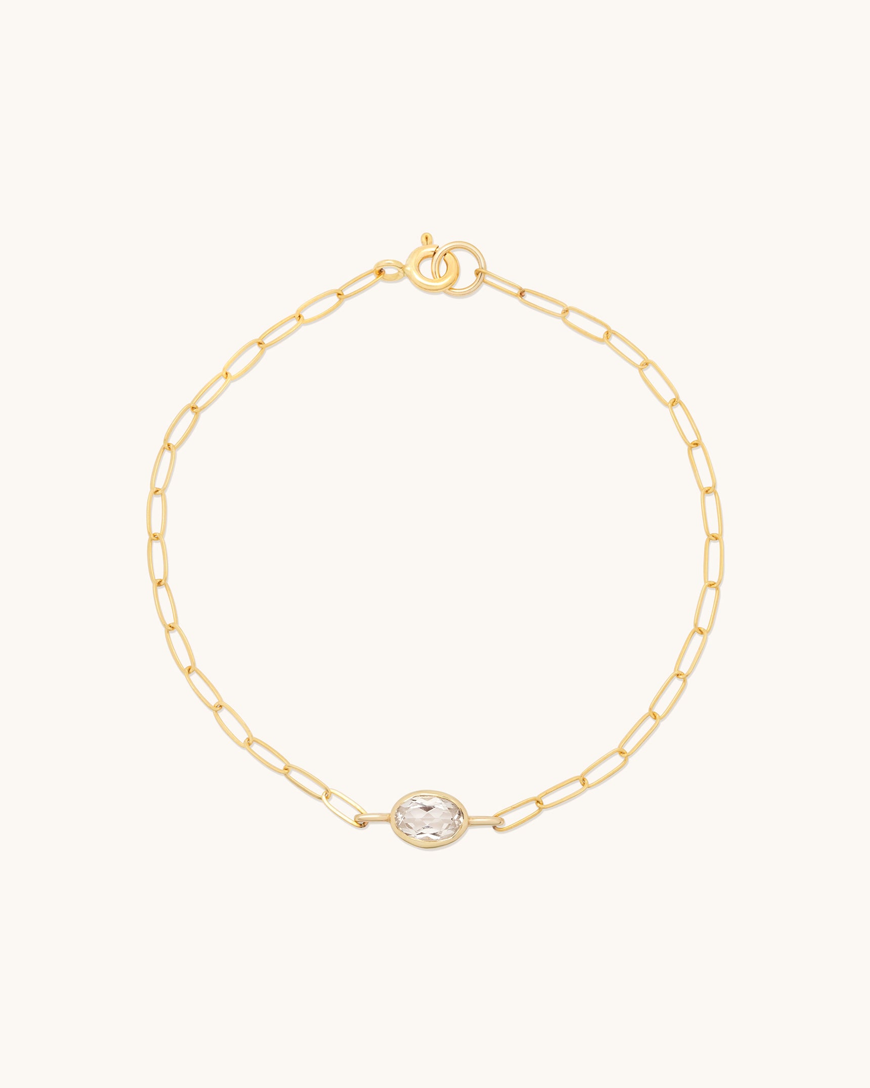 Oval Gemstone Bracelet