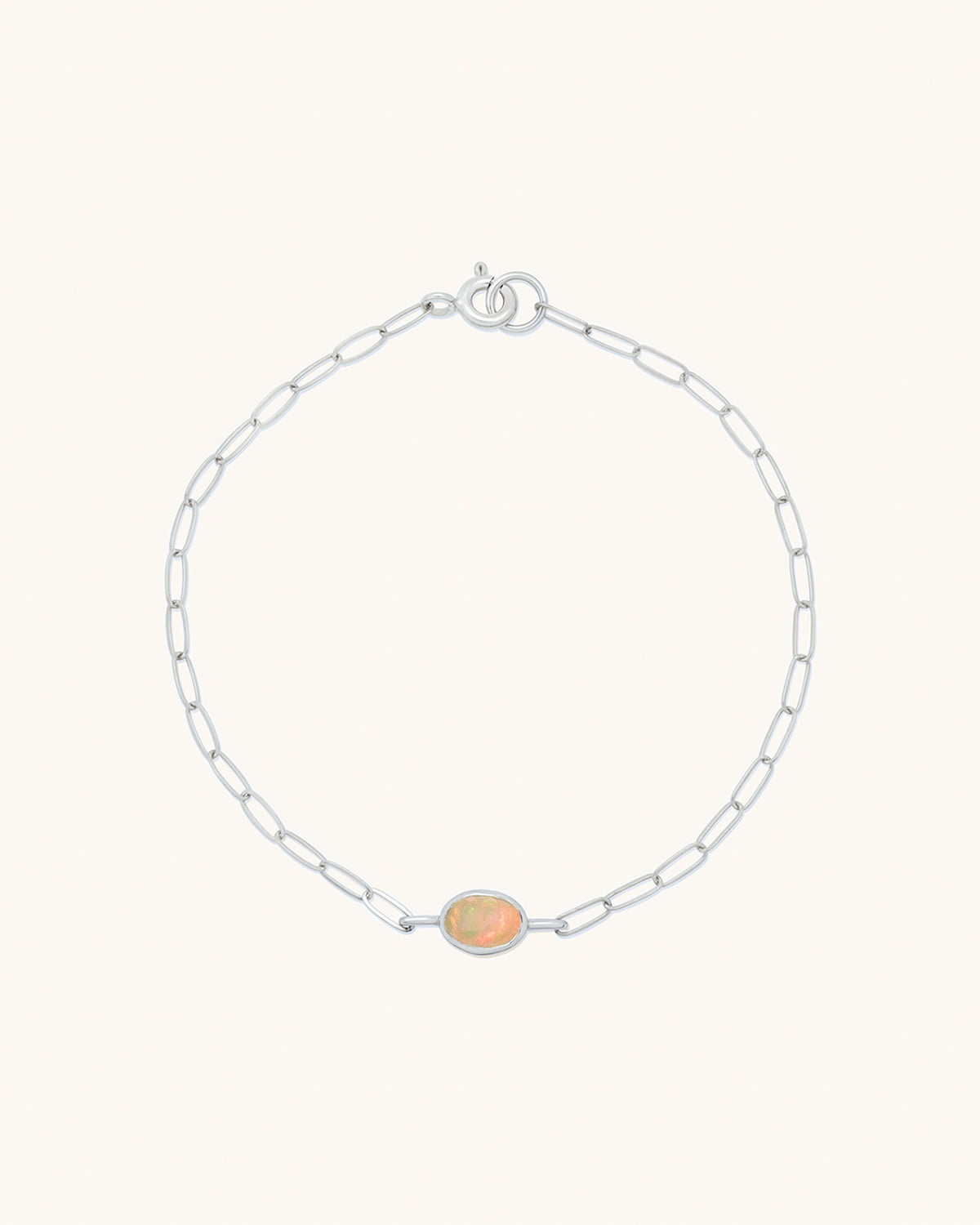Oval Gemstone Bracelet