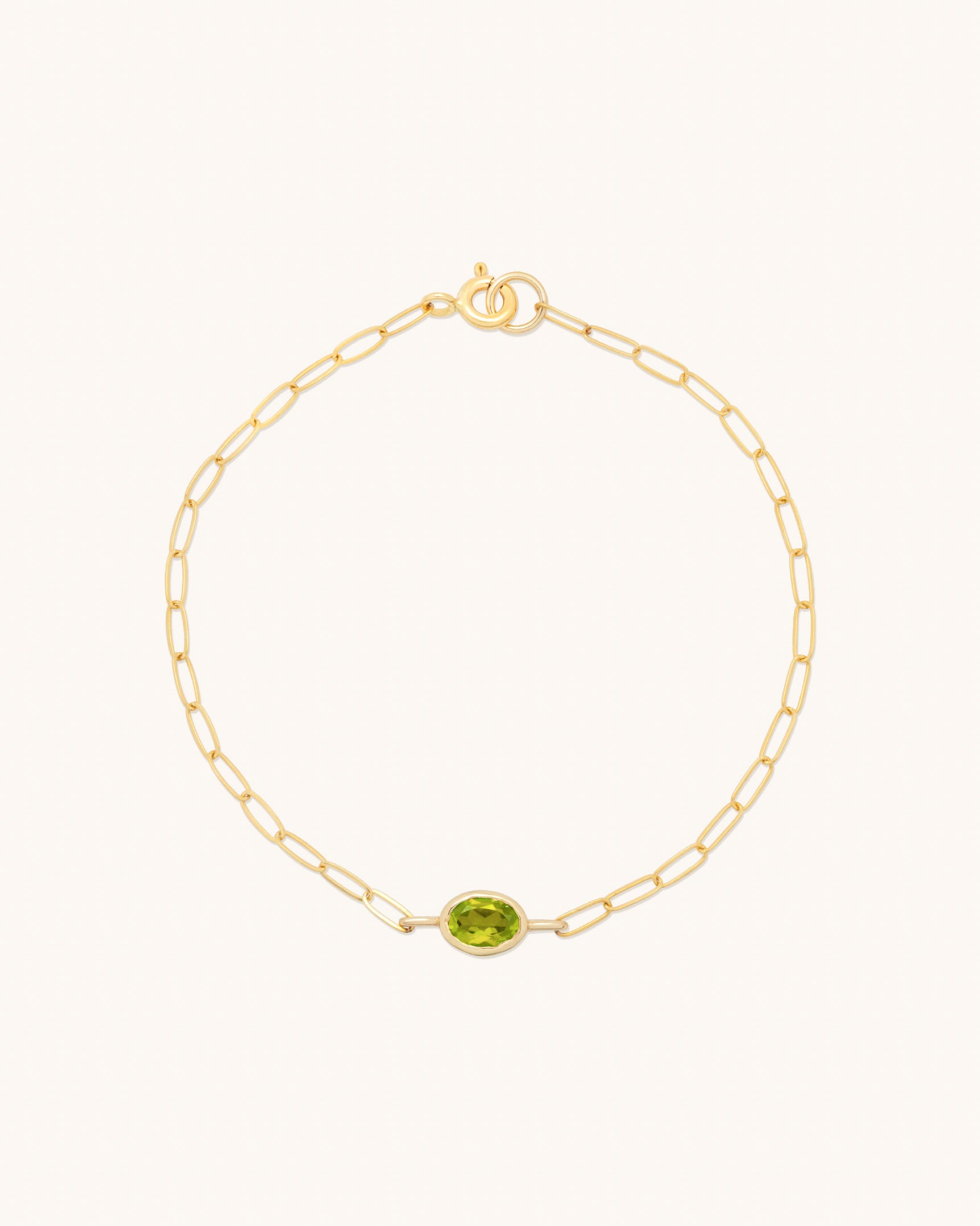 Oval Gemstone Bracelet