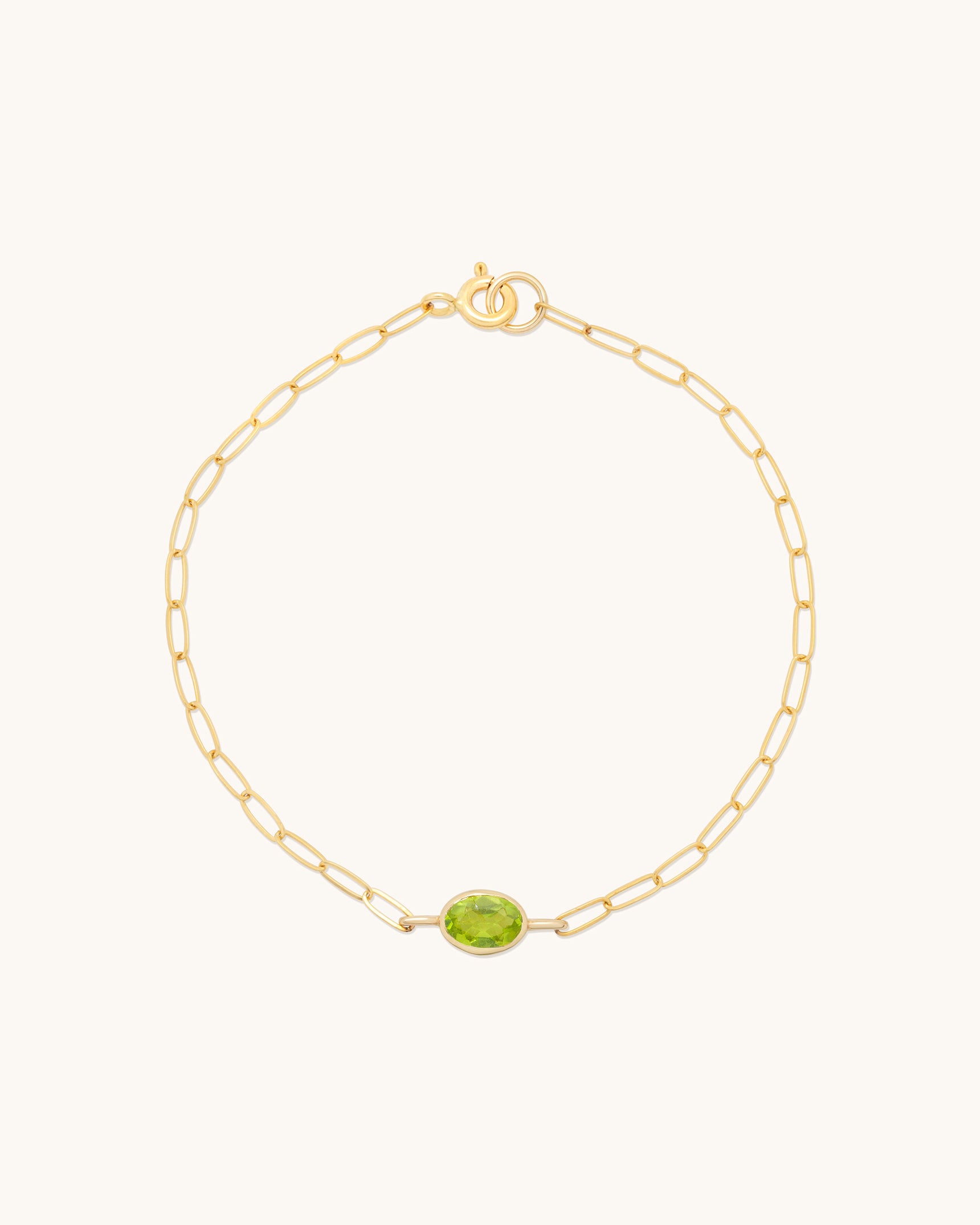 Oval Gemstone Bracelet