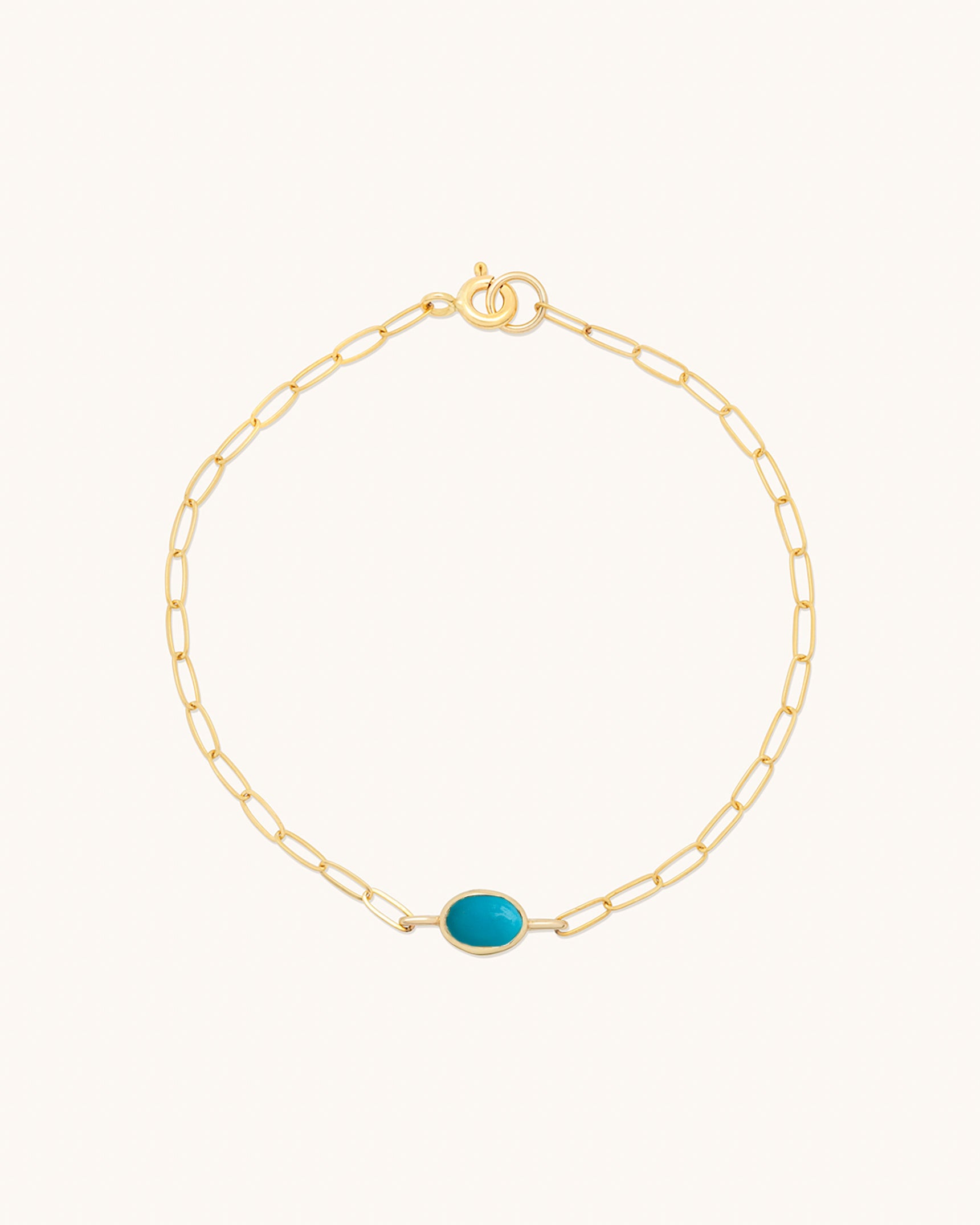Oval Gemstone Bracelet