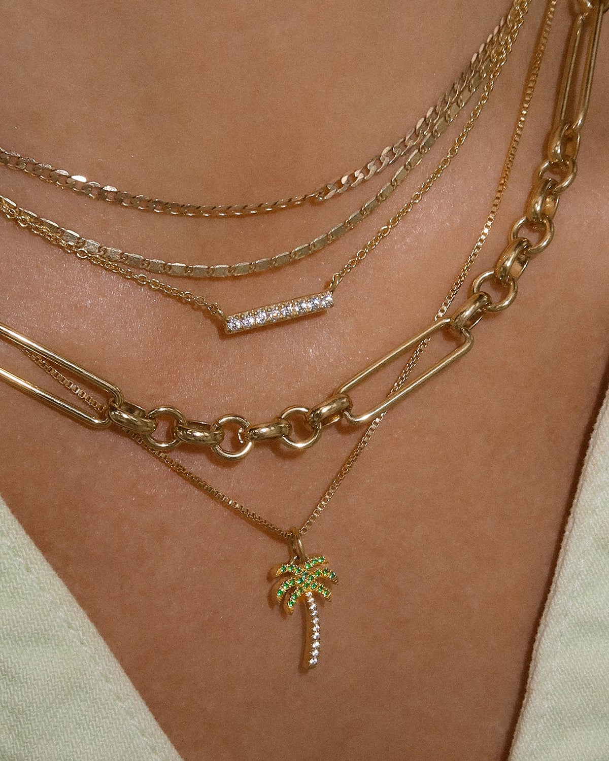 Palm Tree Necklace