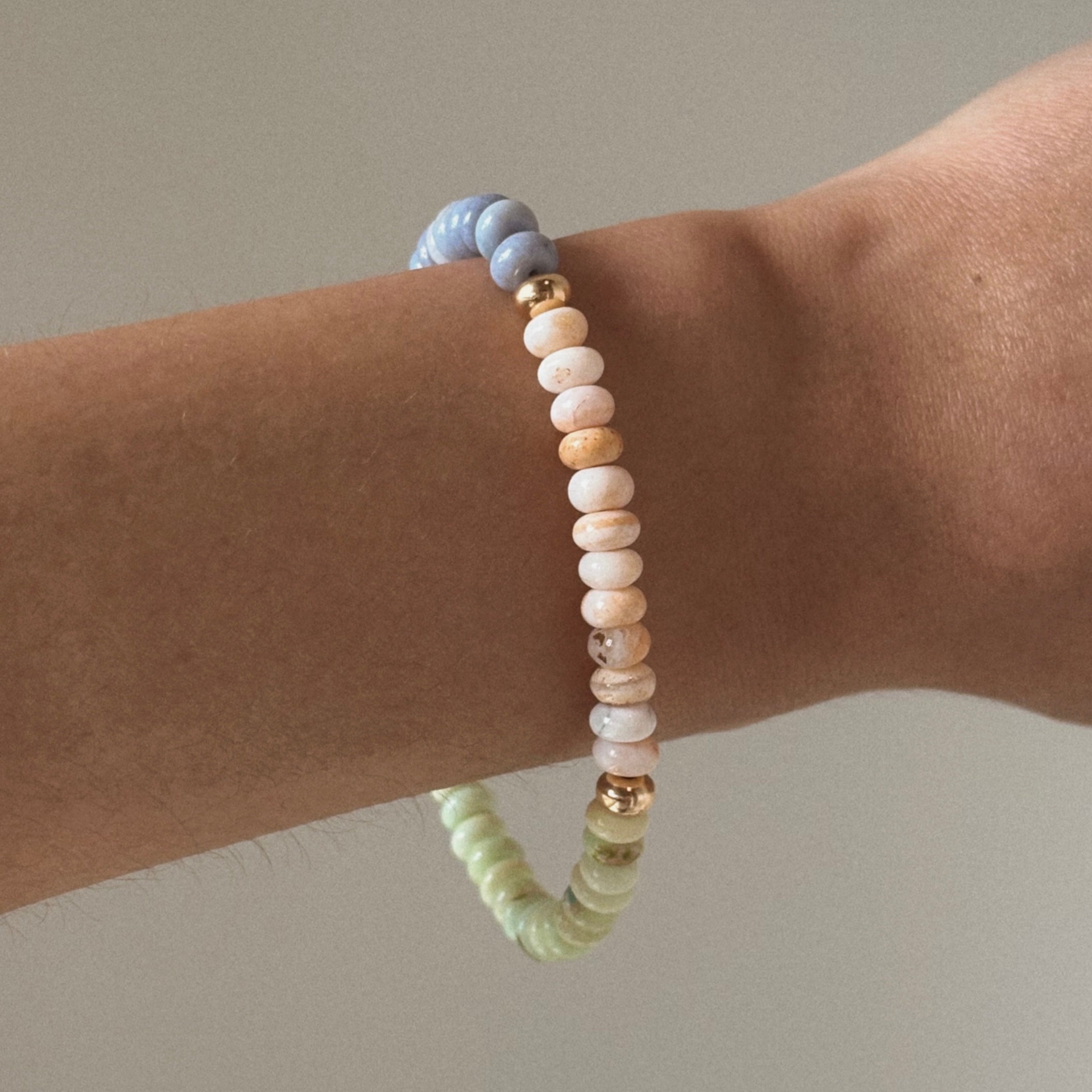 Opal Beaded Gemstone Bracelet