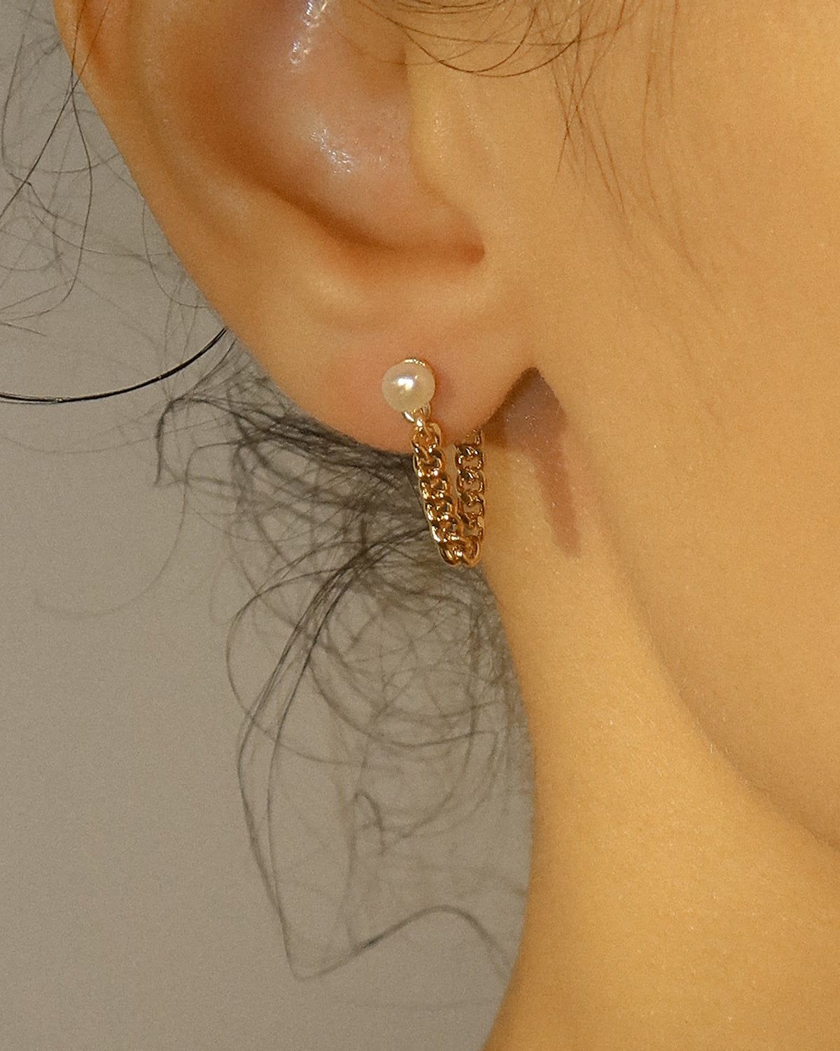 Pearl Chain Studs