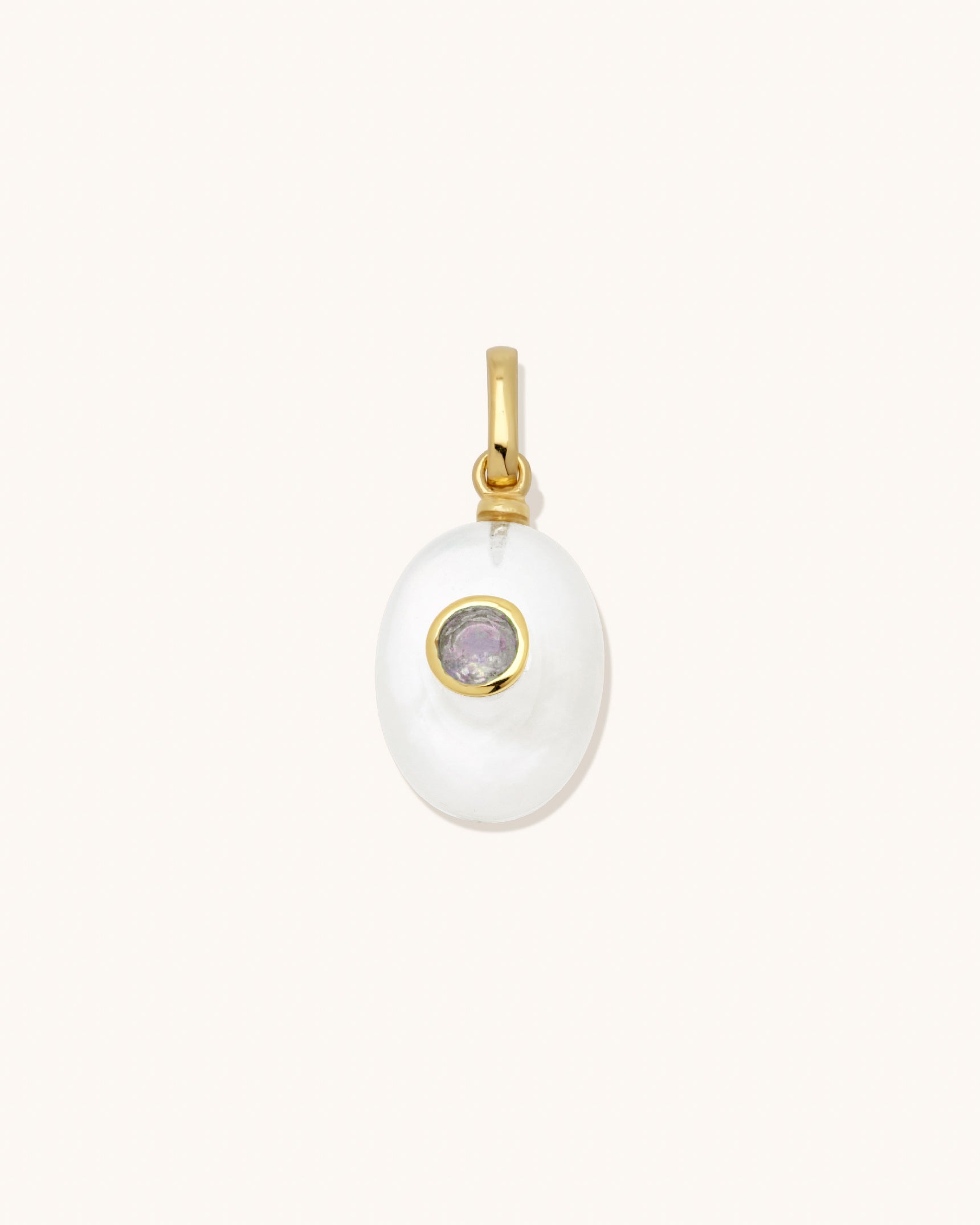 Pearlescent Birthstone Pendant