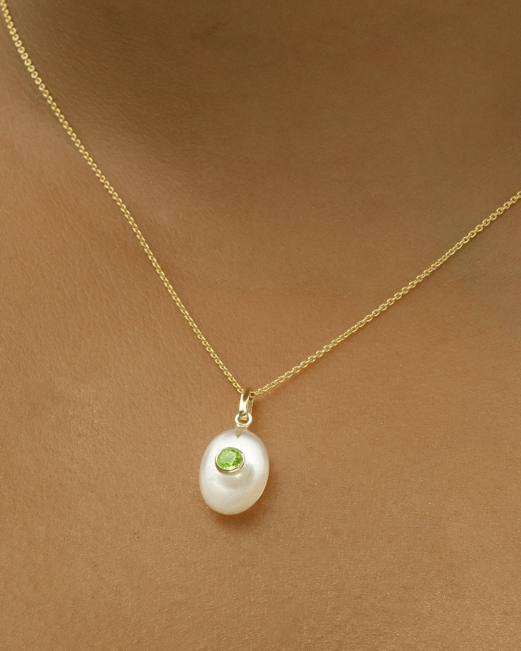 Pearlescent Birthstone Necklace