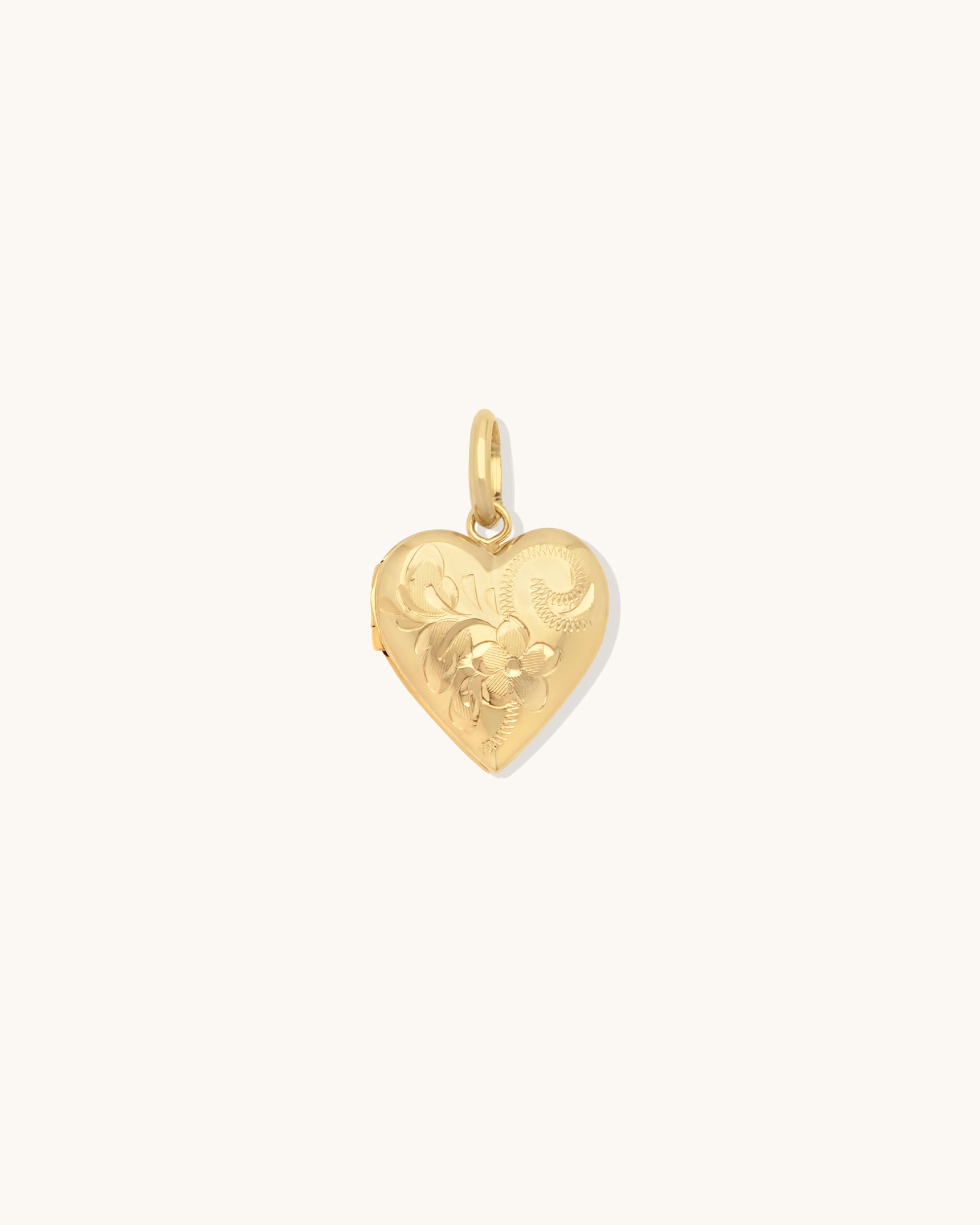Petite Floral Heart Locket