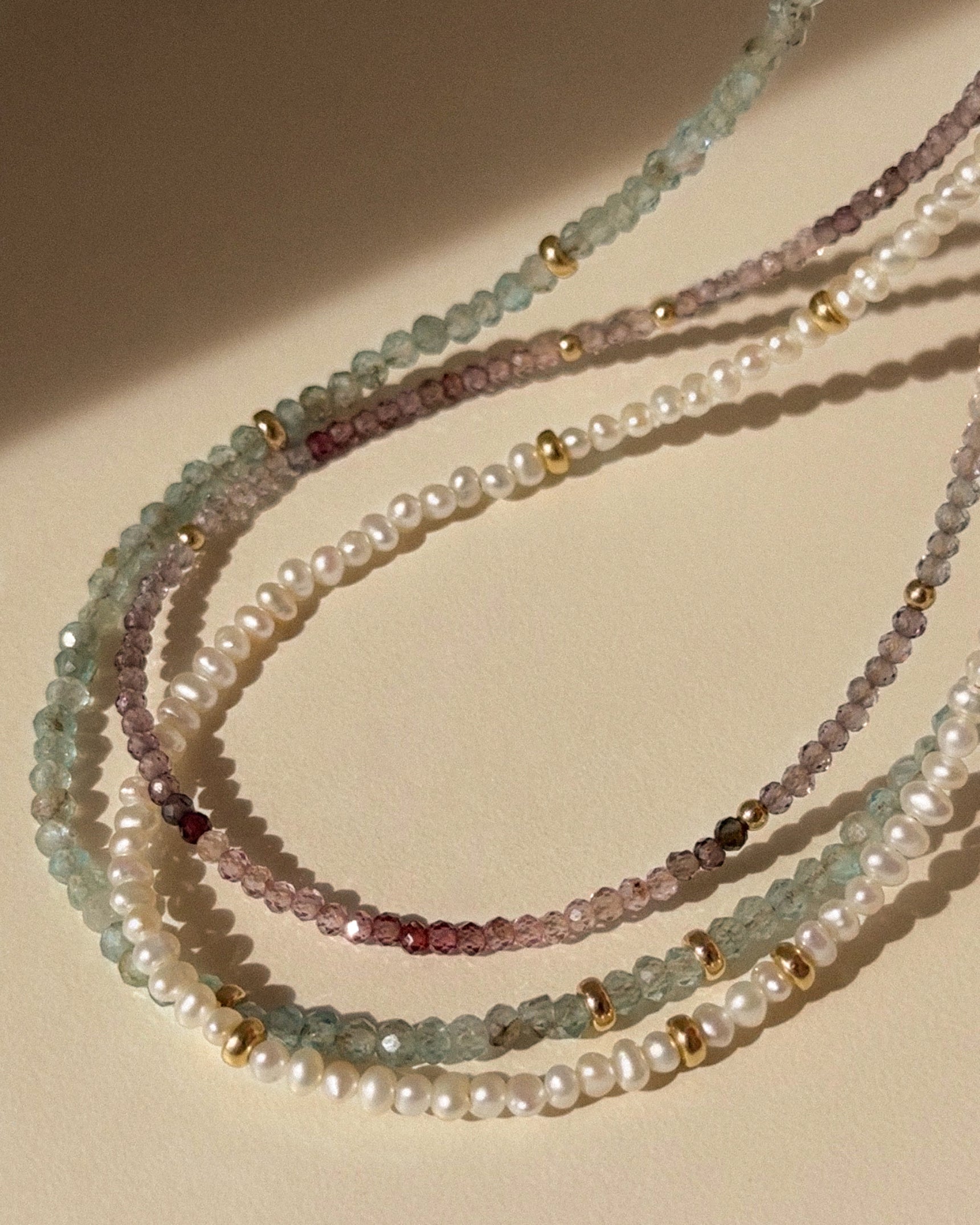 Petite Mixed Sapphire Gemstone Necklace
