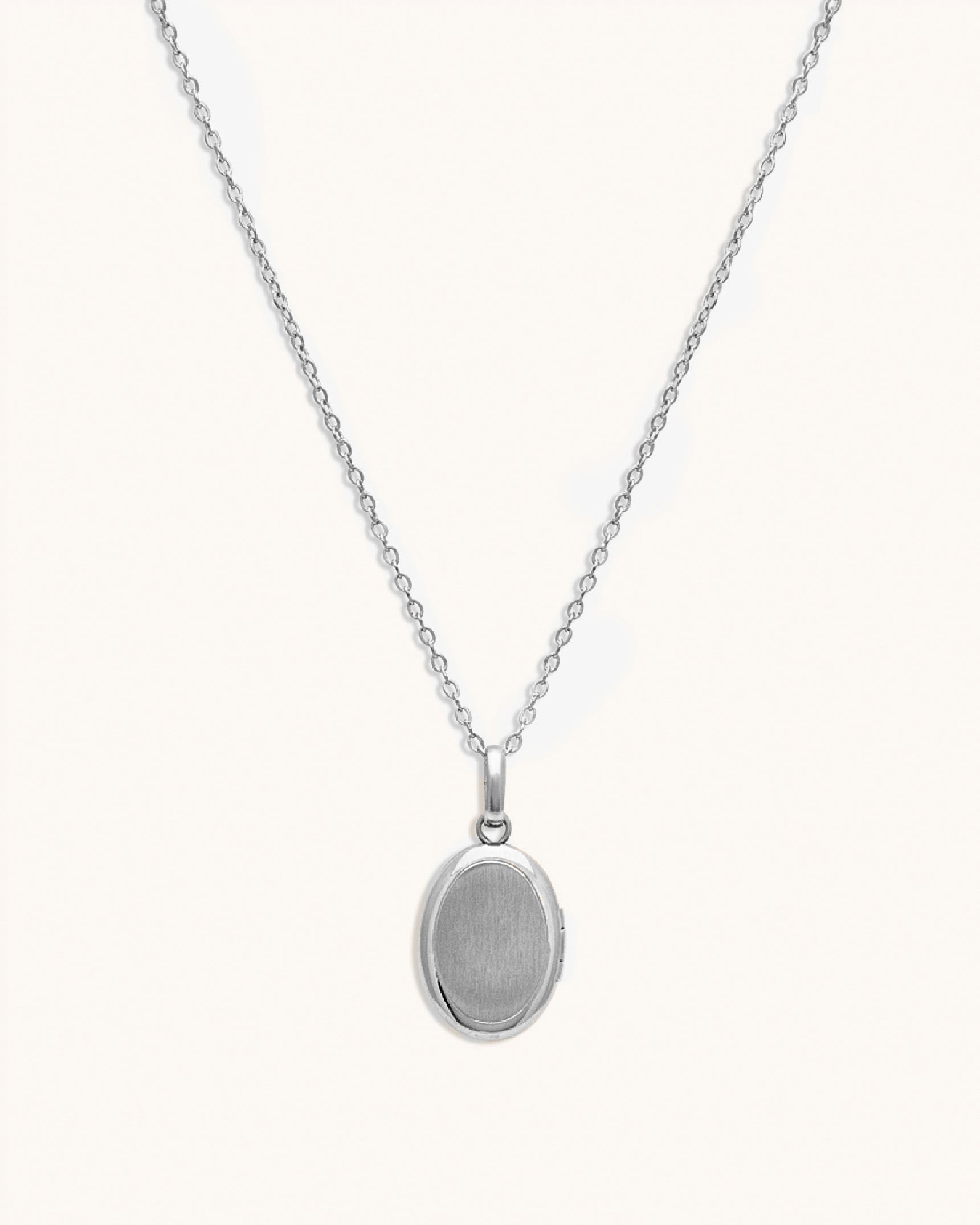 Petite Oval Diamond Locket