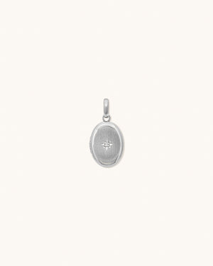 Petite Oval Diamond Locket