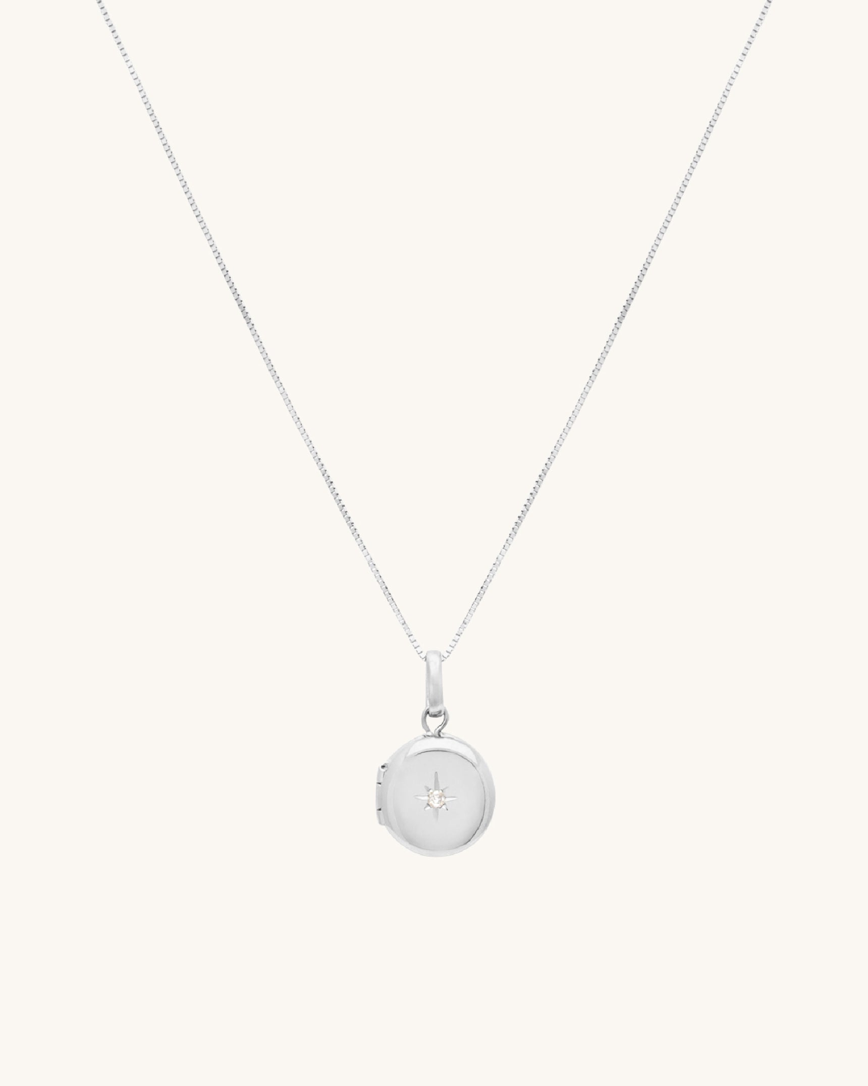 Petite Round Diamond Locket